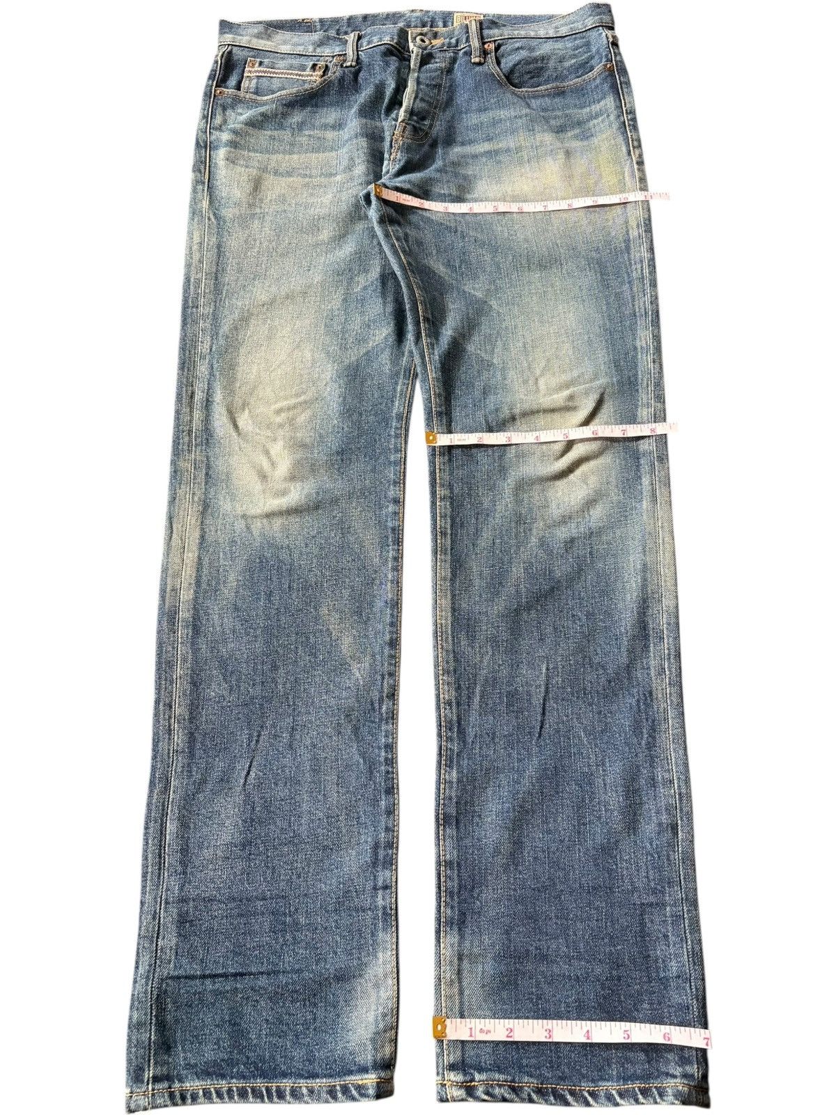 Studio D'Artisan Vintage Japanese Brand Mud Wash Distressed Jeans Size US 35 - 8 Thumbnail