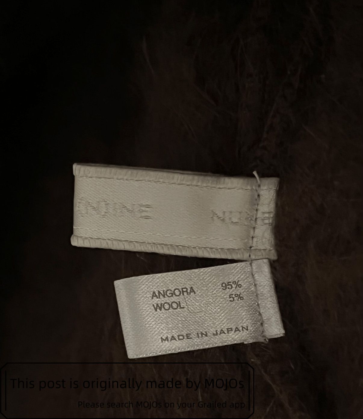 Number (N)ine Number Nine 02AW Brown Hoodie Ethical Scarf mojos153 Size ONE SIZE - 4 Thumbnail