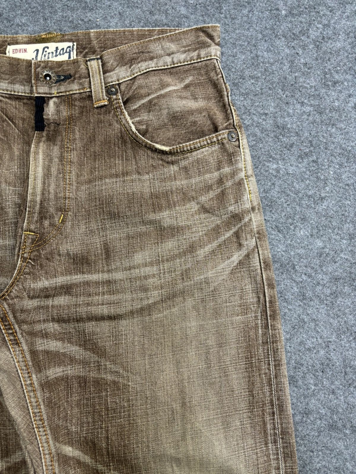 Edwin 💥Baggy💥Vintage Edwin Selvedge Sick Fades Denim F525 Size US 34 / EU 50 - 3 Thumbnail