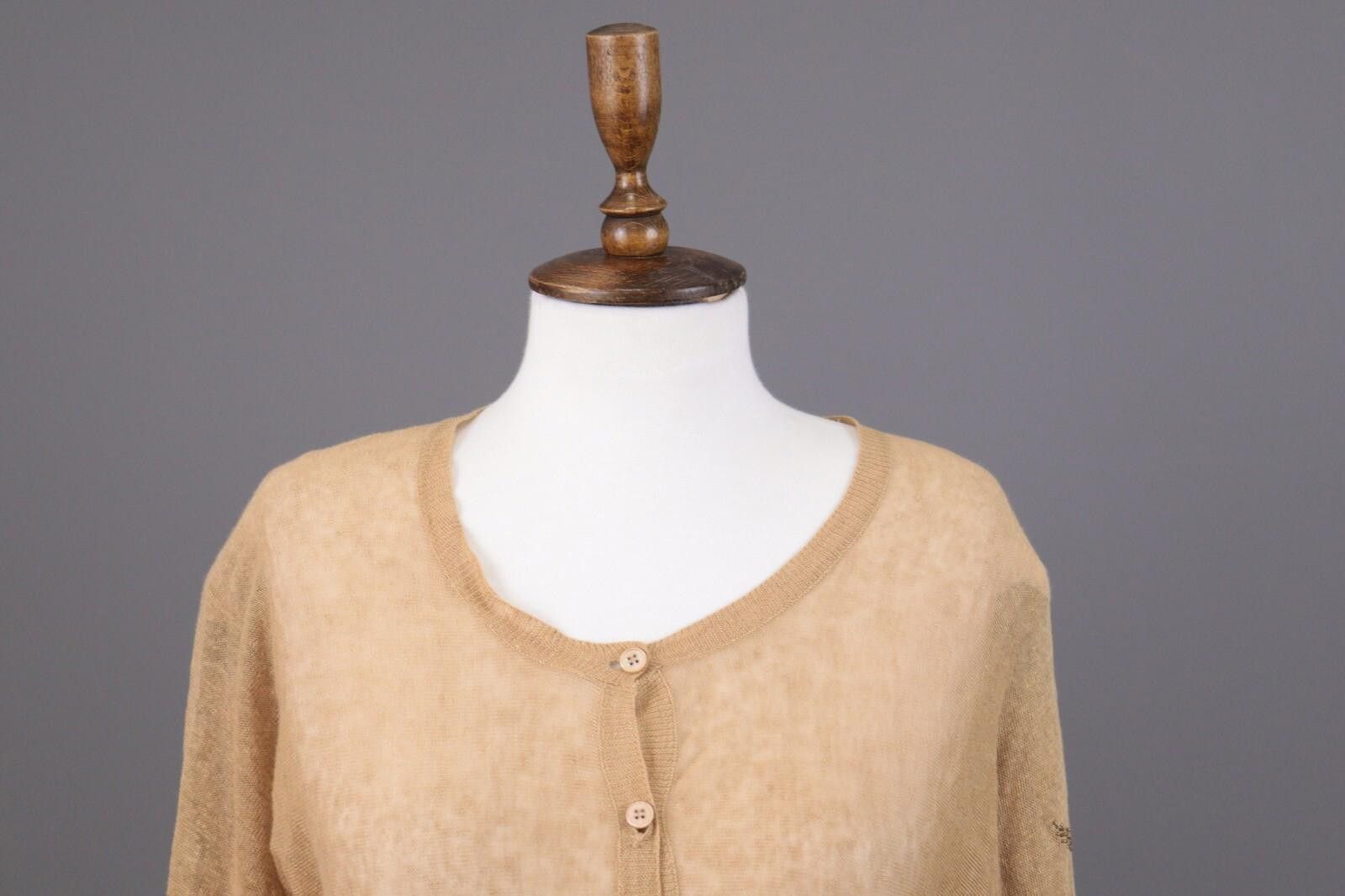 Zadig & Voltaire Zadig & Voltaire Beige Linen Henley Knit Sweater Size L Size L / US 10 / IT 46 - 2 Thumbnail