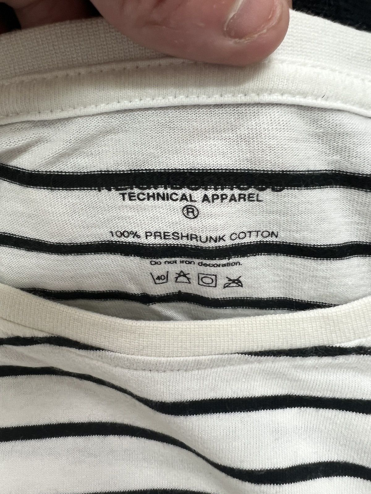 Neighborhood Neighborhood Japan Striped T Shirt Size US M / EU 48-50 / 2 - 3 Thumbnail