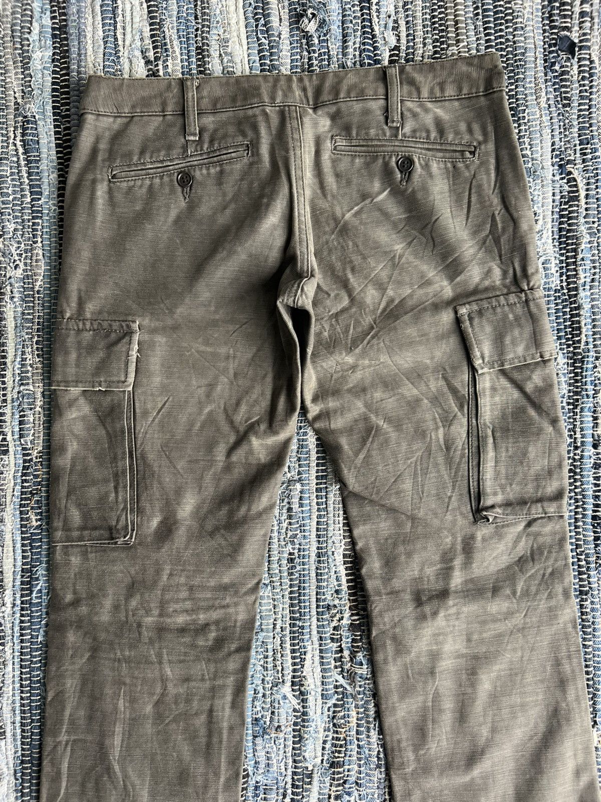 Full Count & Co. × Moleskine × Vintage Vintage Full Count 🇯🇵 Moleskin Cargo Military Trousers Pants Size US 28 / EU 44 - 7 Thumbnail