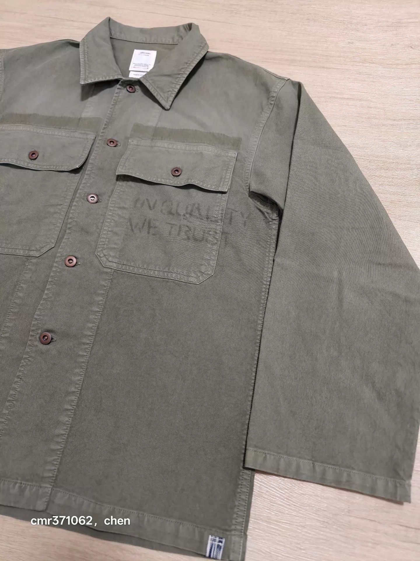 Visvim VISVIM 22SS Cardwell LS Shirt DMGD FIL Olive3 LN Size US L / EU 52-54 / 3 - 3 Thumbnail