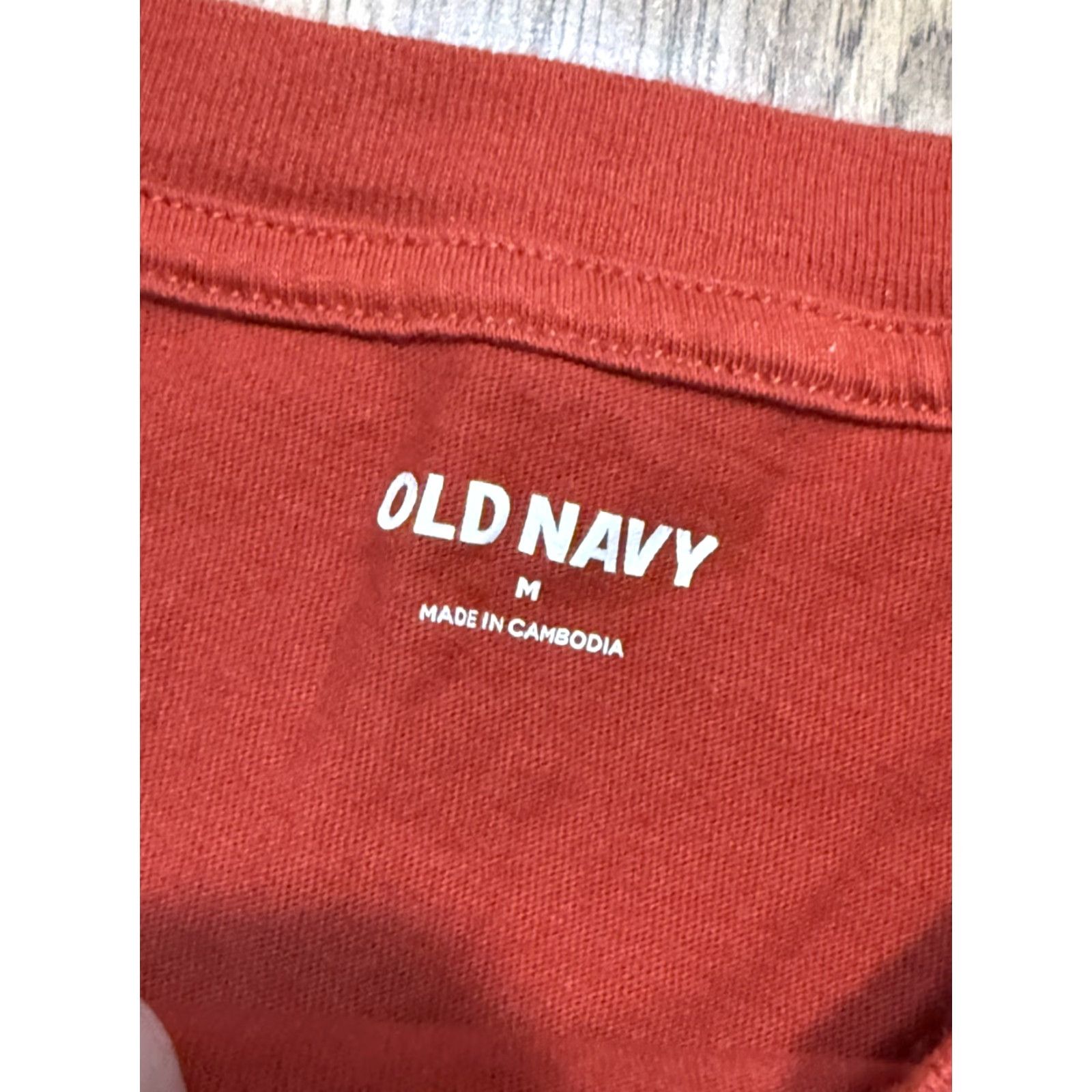 Old Navy Old Navy Blouse Women's Medium Orange Short Sleeve Shirt Flared Casual Modern Basic Size M / US 6-8 / IT 42-44 - 5 Thumbnail