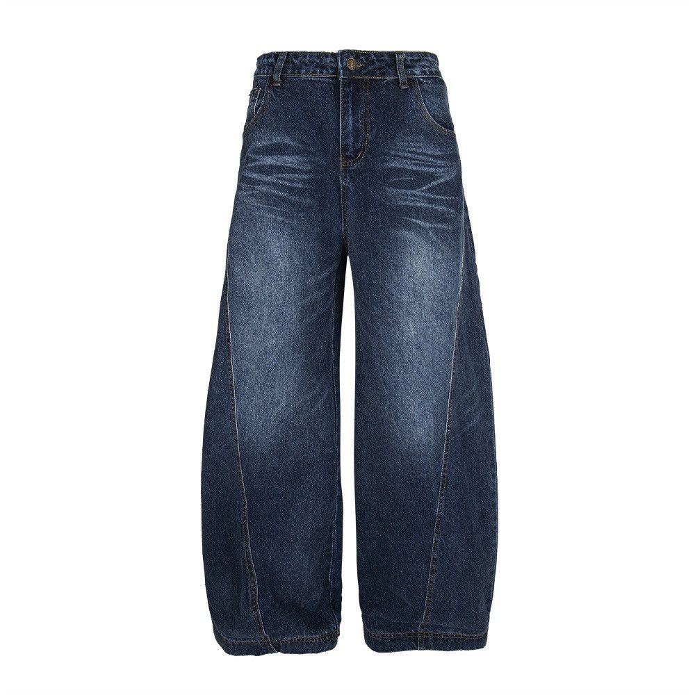 Japanese Brand × Jean Men's street fashion loose wide-leg casual scimitar jeans Size US 34 / EU 50 - 1 Thumbnail