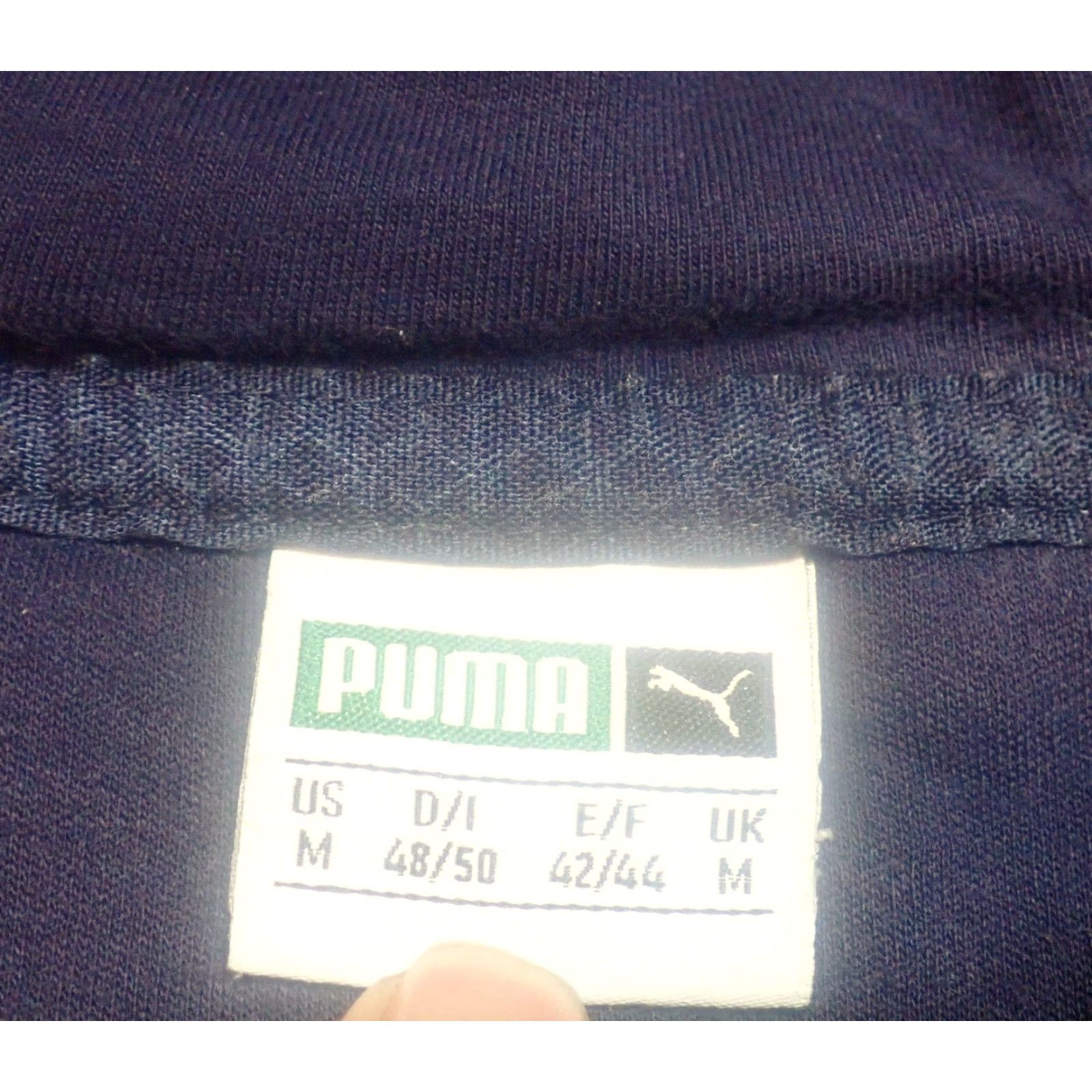 Puma VINTAGE PUMA Navy Blue Huge Spell Out Logo Pullover Hoodie Sweatshirt Mens M Navy Pullover Hoodie Logo 90s/2000s Mens Clothing Size US M / EU 48-50 / 2 - 6 Thumbnail