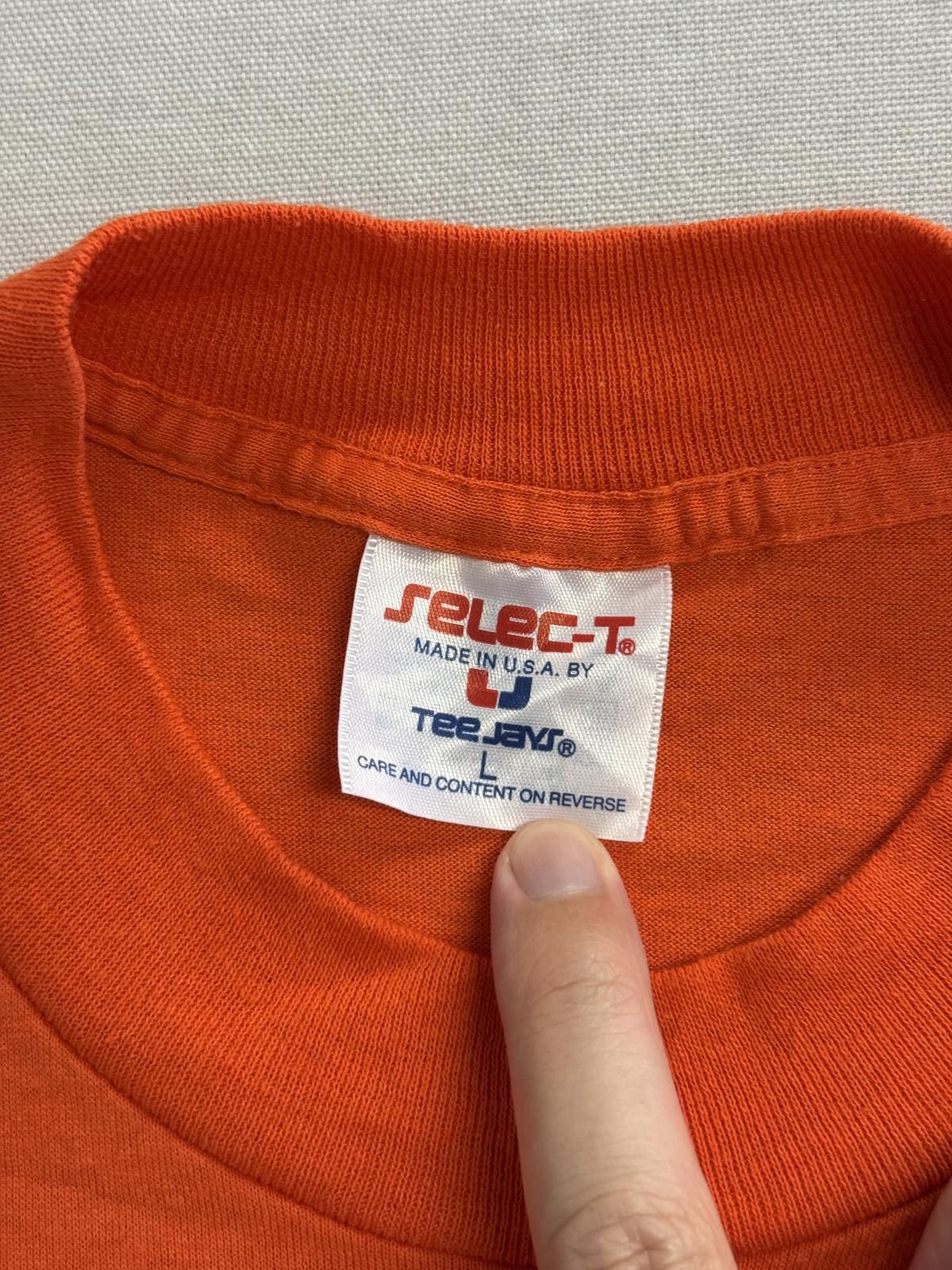 Selected Homme Vintage 80s Detroit Baseball T-shirt Made in USA - L Size US L / EU 52-54 / 3 - 2 Thumbnail