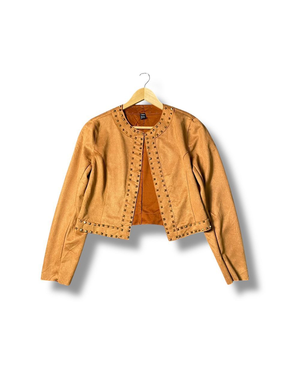 Shein Shein Leather Crop Outerwear (1) Size L / US 10 / IT 46 - 1 Thumbnail