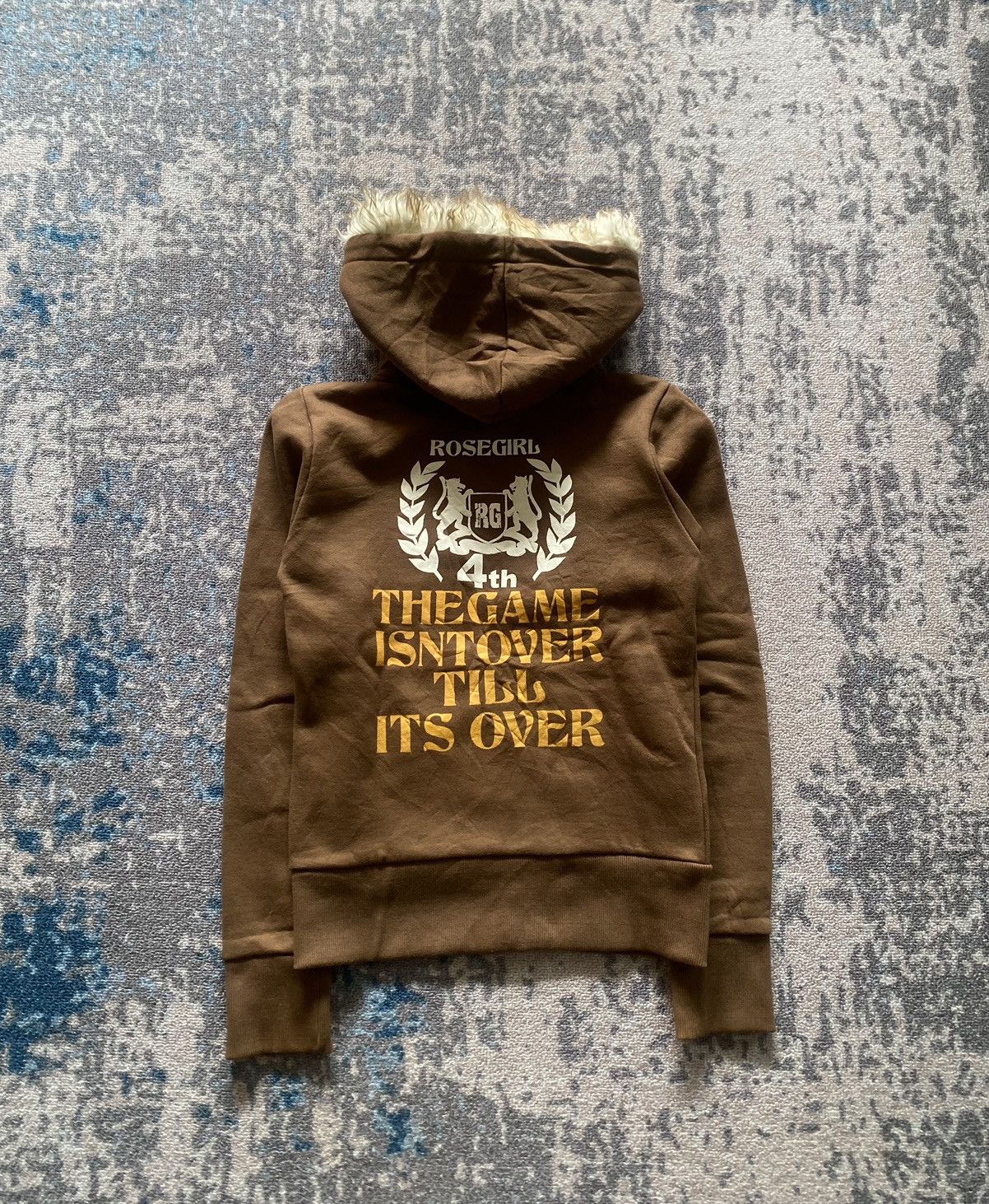 If Six Was Nine × Japanese Brand × Le Grande Bleu (L.G.B.) Japanes Rose Girl Fur Hoodie Ifsix lgb style Size US S / EU 44-46 / 1 - 2 Thumbnail