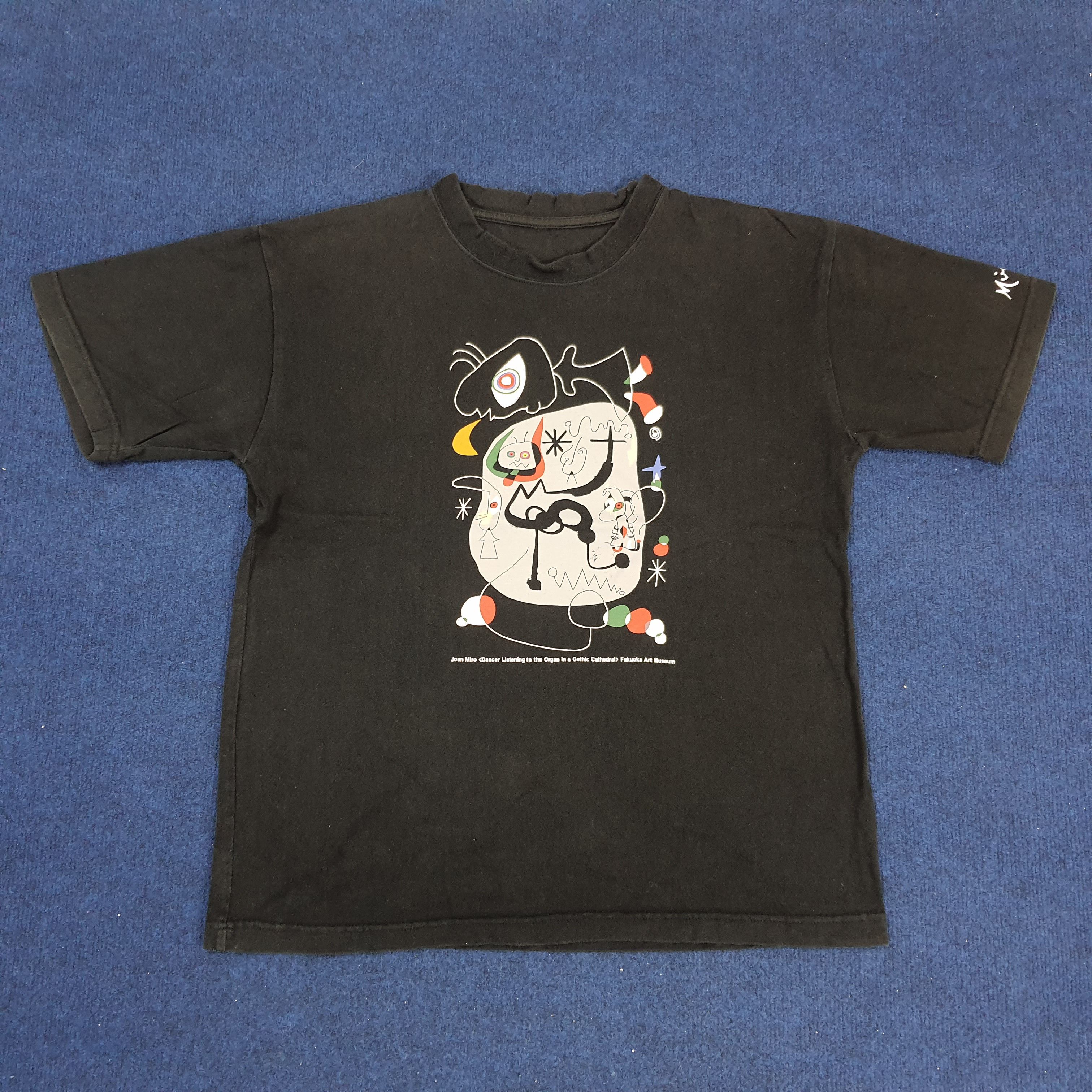 Vintage Vintage Joan Miro Fukuoka Art Museum Exhibition Tshirt Size US L / EU 52-54 / 3 - 1 Thumbnail