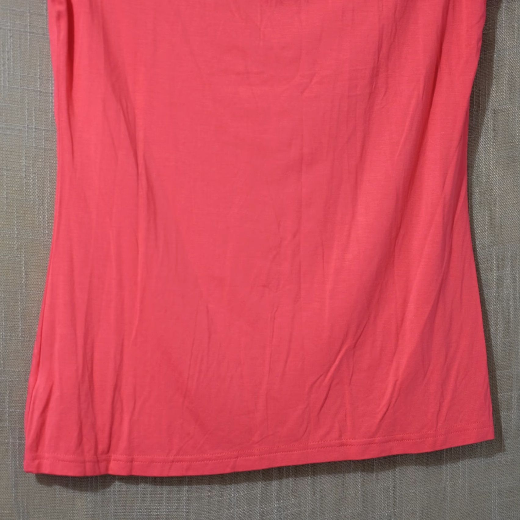 Pinko Herlollychips T-Shirt Womens L Hot Pink V-Neck Cold Shoulder Short Sleeve Nwot! Size 36" / US 14 / IT 50 - 7 Thumbnail