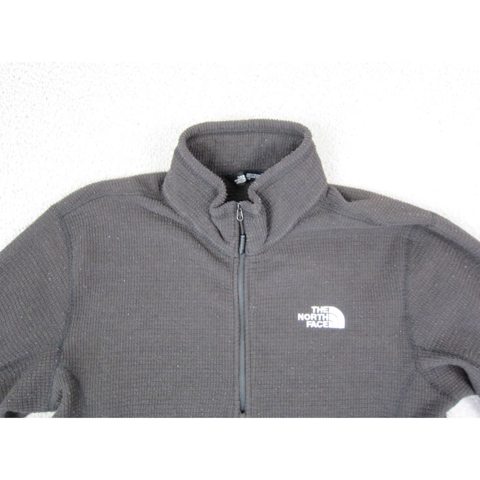The North Face The North Face Jacket Mens Medium Black 1/2 Zip Textured Fleece Pullover Outdoor Size US M / EU 48-50 / 2 - 2 Thumbnail