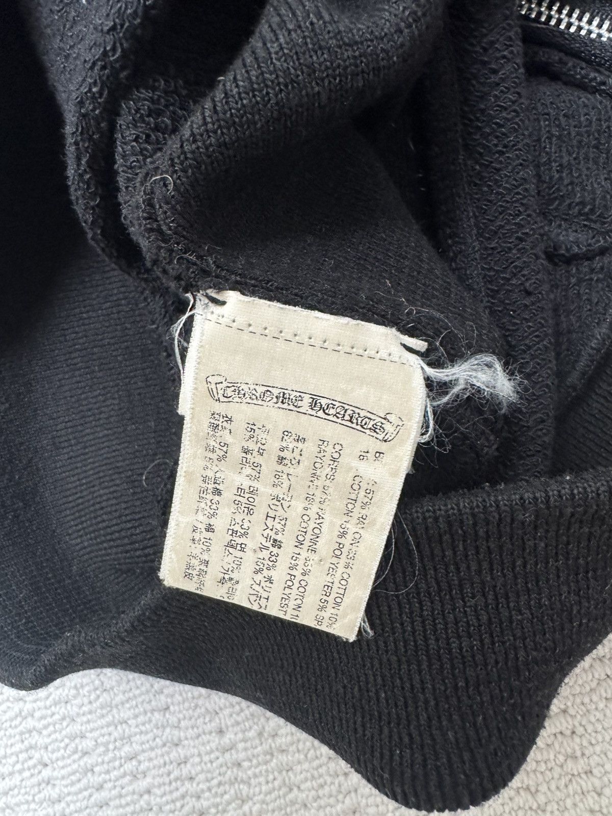 Chrome Hearts Zip Hoodie with Leather and Silver Patch Size US M / EU 48-50 / 2 - 6 Thumbnail