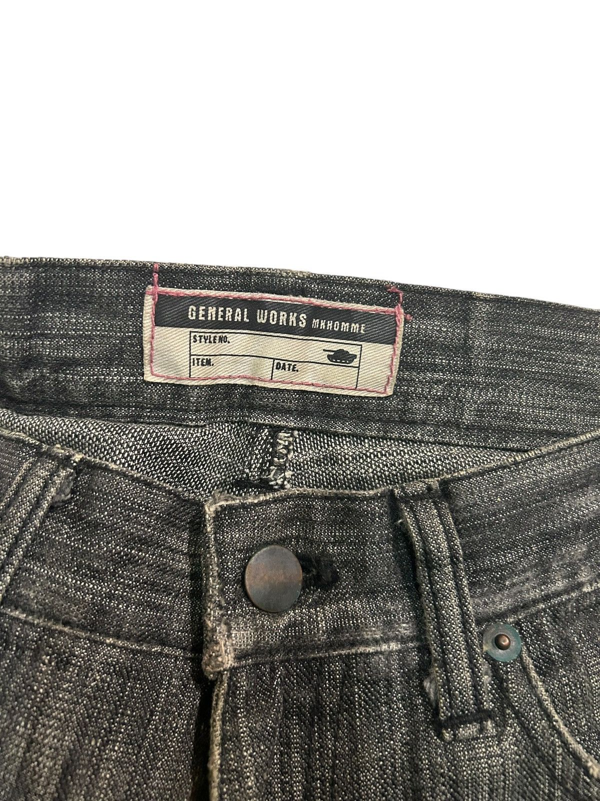 If Six Was Nine × Japanese Brand × Le Grande Bleu (L.G.B.) MK HOMME DISTRESSED DENIM MADE IN JAPAN RARE 🎌☠️☠️ Size US 32 / EU 48 - 6 Thumbnail