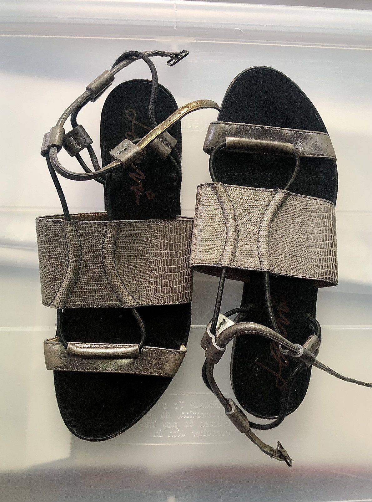 Lanvin Lanvin SS2011 Silver Leather Gladiator Sandals Size US 9.5 / IT 39.5 - 8 Thumbnail
