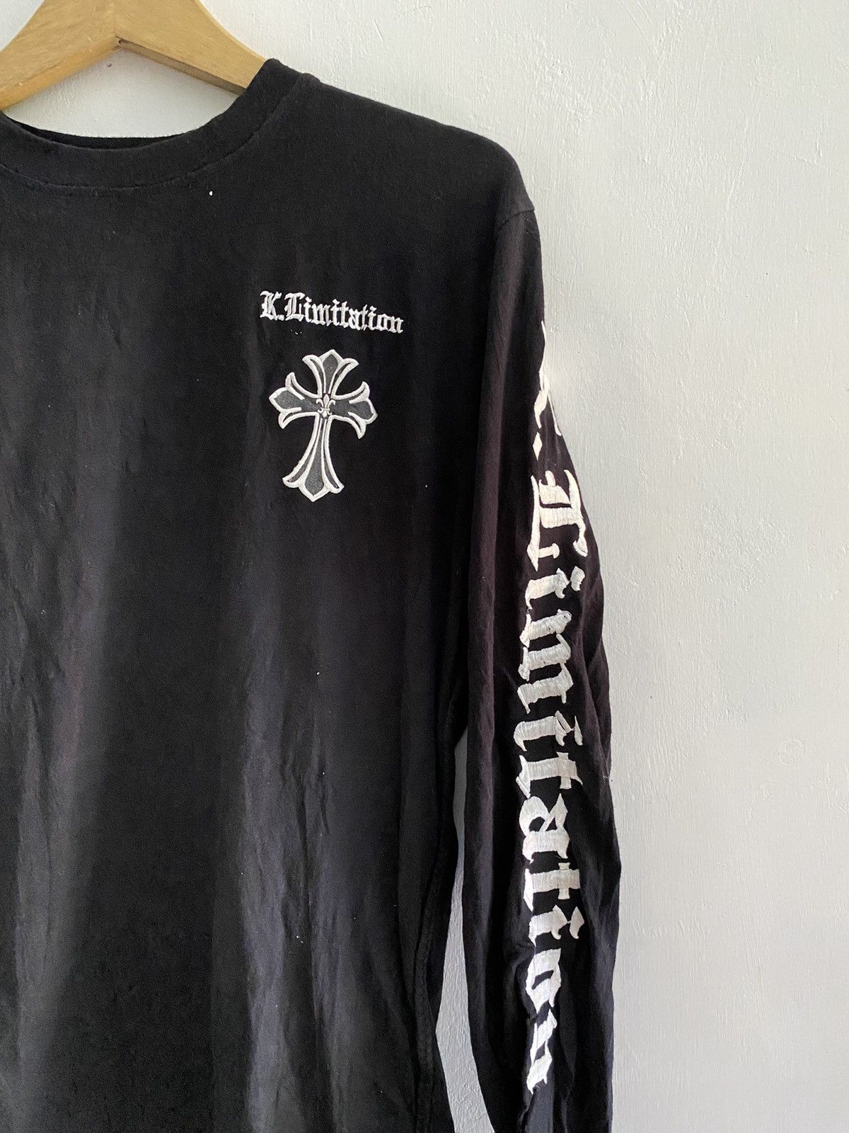 If Six Was Nine × Japanese Brand × Le Grande Bleu (L.G.B.) Japanese k.limitation cross embroidery longsleeve tshirt Size US L / EU 52-54 / 3 - 3 Thumbnail