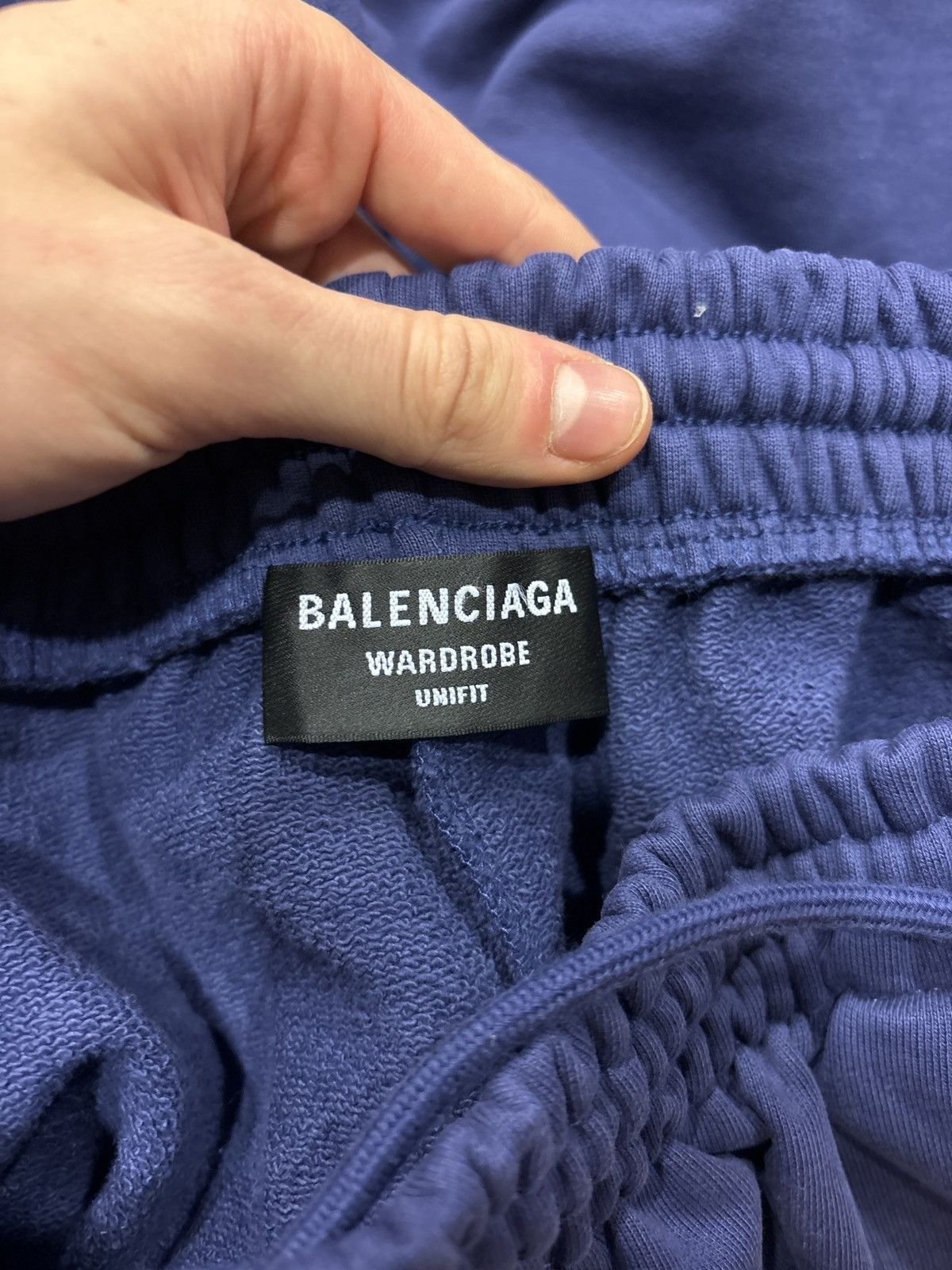 Balenciaga Balenciaga Navy Campaign Cotton Sweat Shorts Size US 34 / EU 50 - 3 Thumbnail
