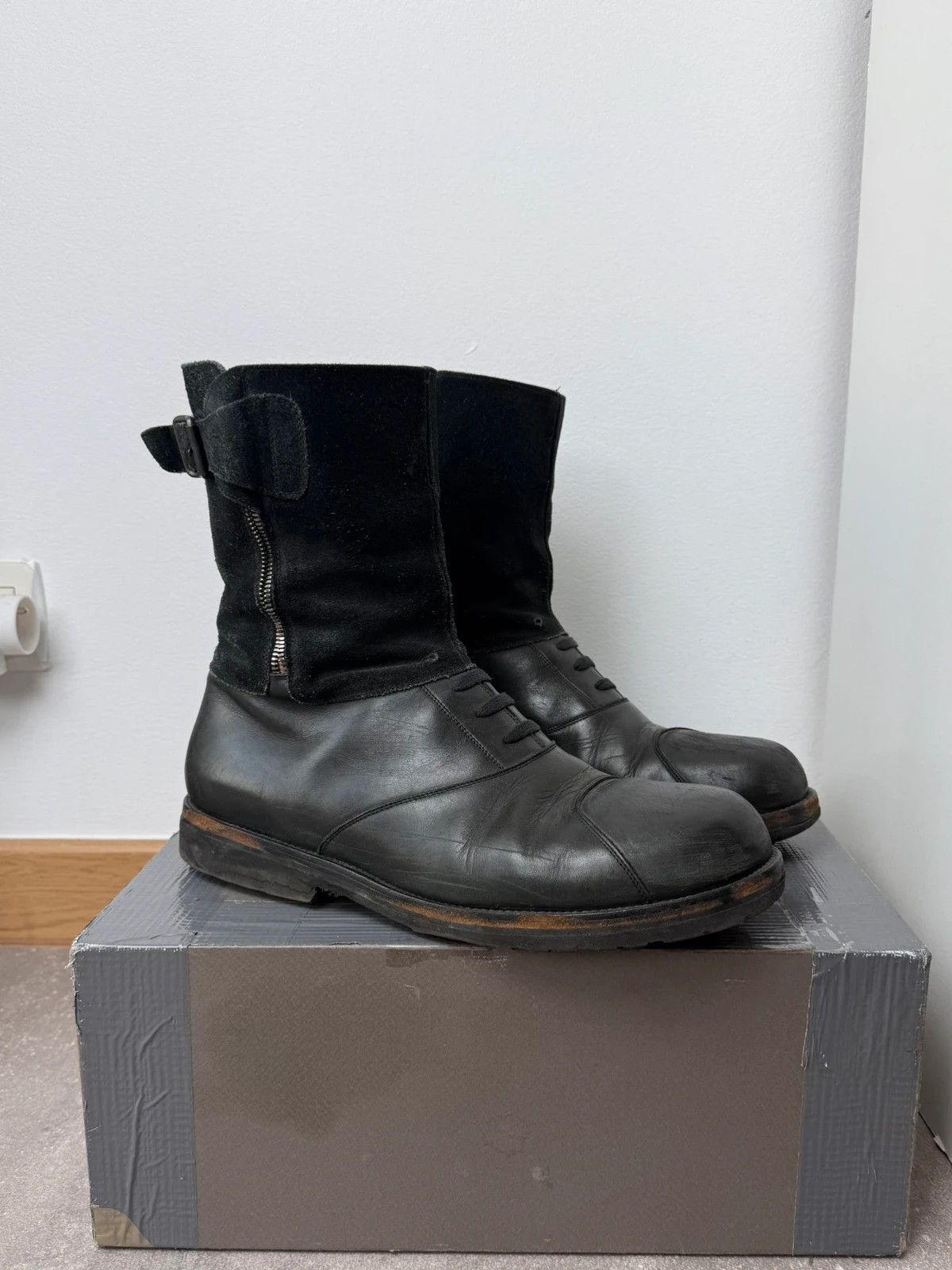 Maison Margiela Maison Margiela boots combat archive 2003s vintage rare Size US 12 / EU 45 - 1 Thumbnail
