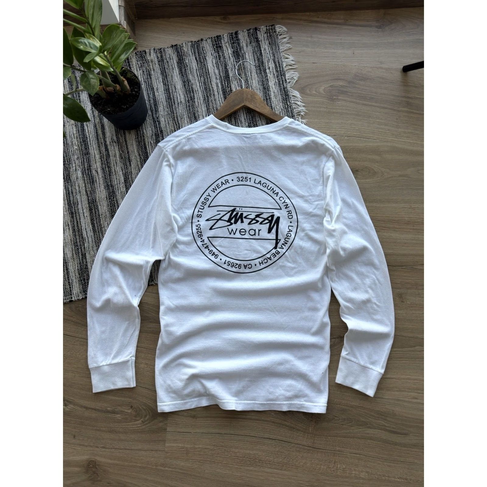 Logo 7 Stussy Big Logo Classic Y2K White Long Sleeve S Men Size US S / EU 44-46 / 1 - 2 Thumbnail