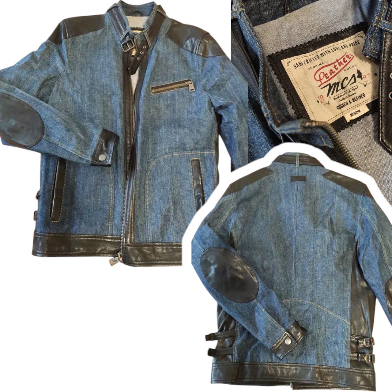 Other Mens Blue Denim Jacket sz M Italy new Size US M / EU 48-50 / 2 - 1 Thumbnail