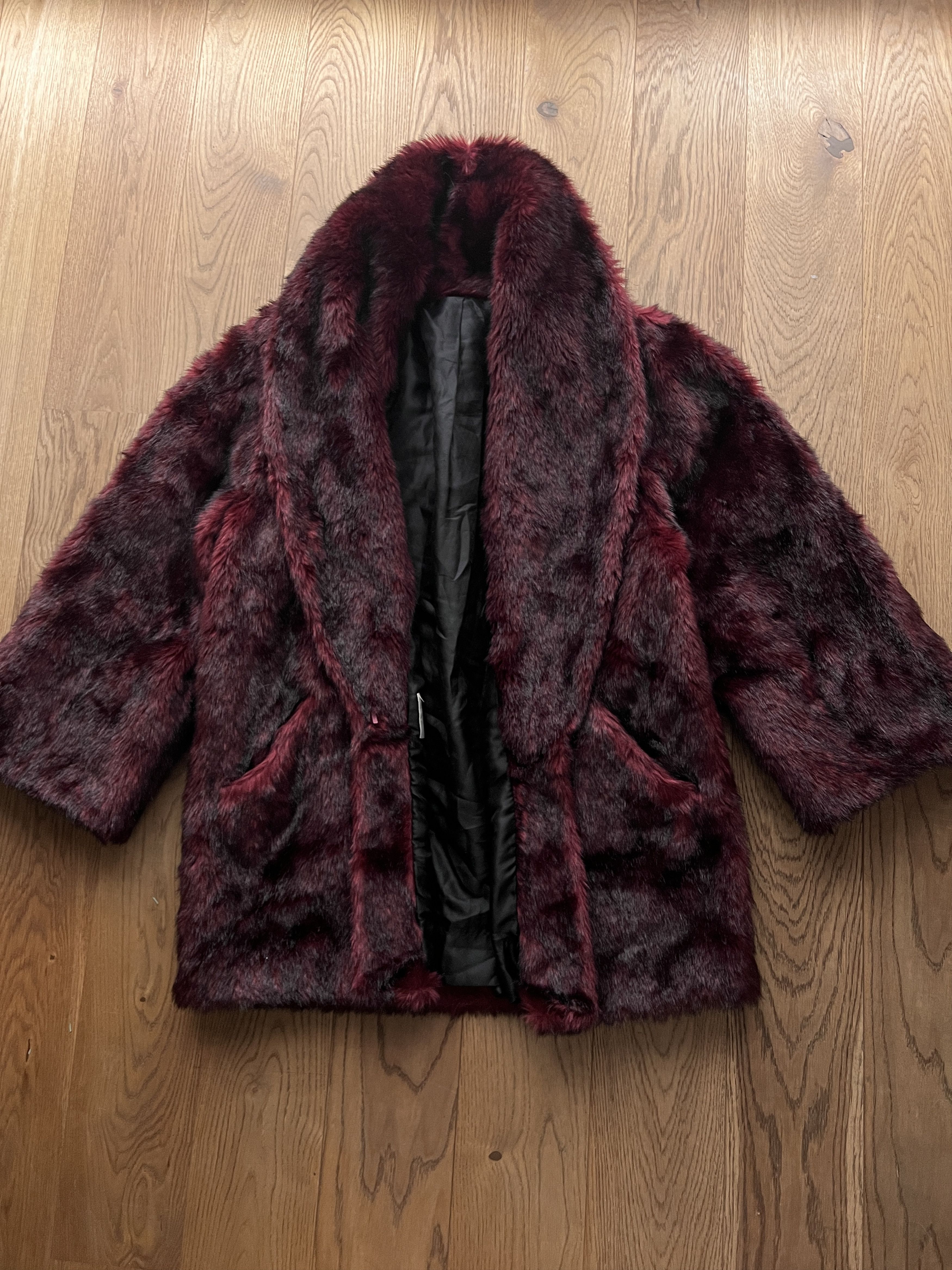 Hysteric Glamour Crazy 00s red faux fur jacket avant garde y2k japanese fuzzy Size L / US 10 / IT 46 - 10 Thumbnail