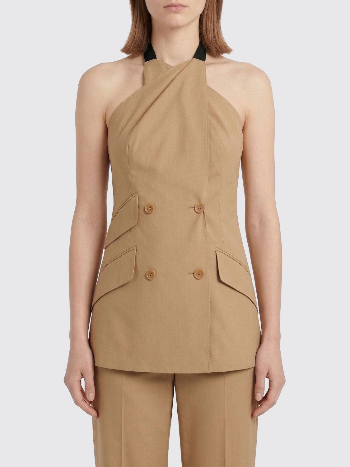 Max Mara Max Mara Waistcoat Woman Brown Size XS / US 0-2 / IT 36-38 - 1 Thumbnail
