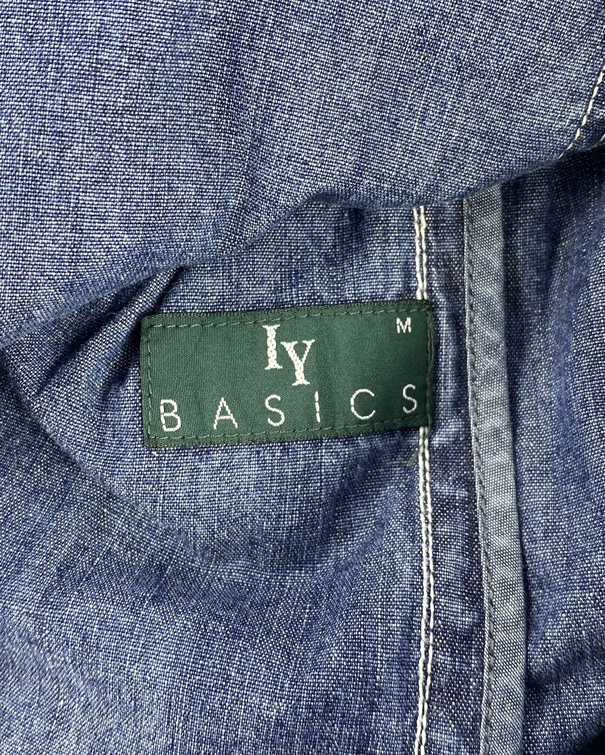 Japanese Brand Vintage IY Basics Chore Denim Jacket By Issey Miyaki Size US L / EU 52-54 / 3 - 12 Thumbnail