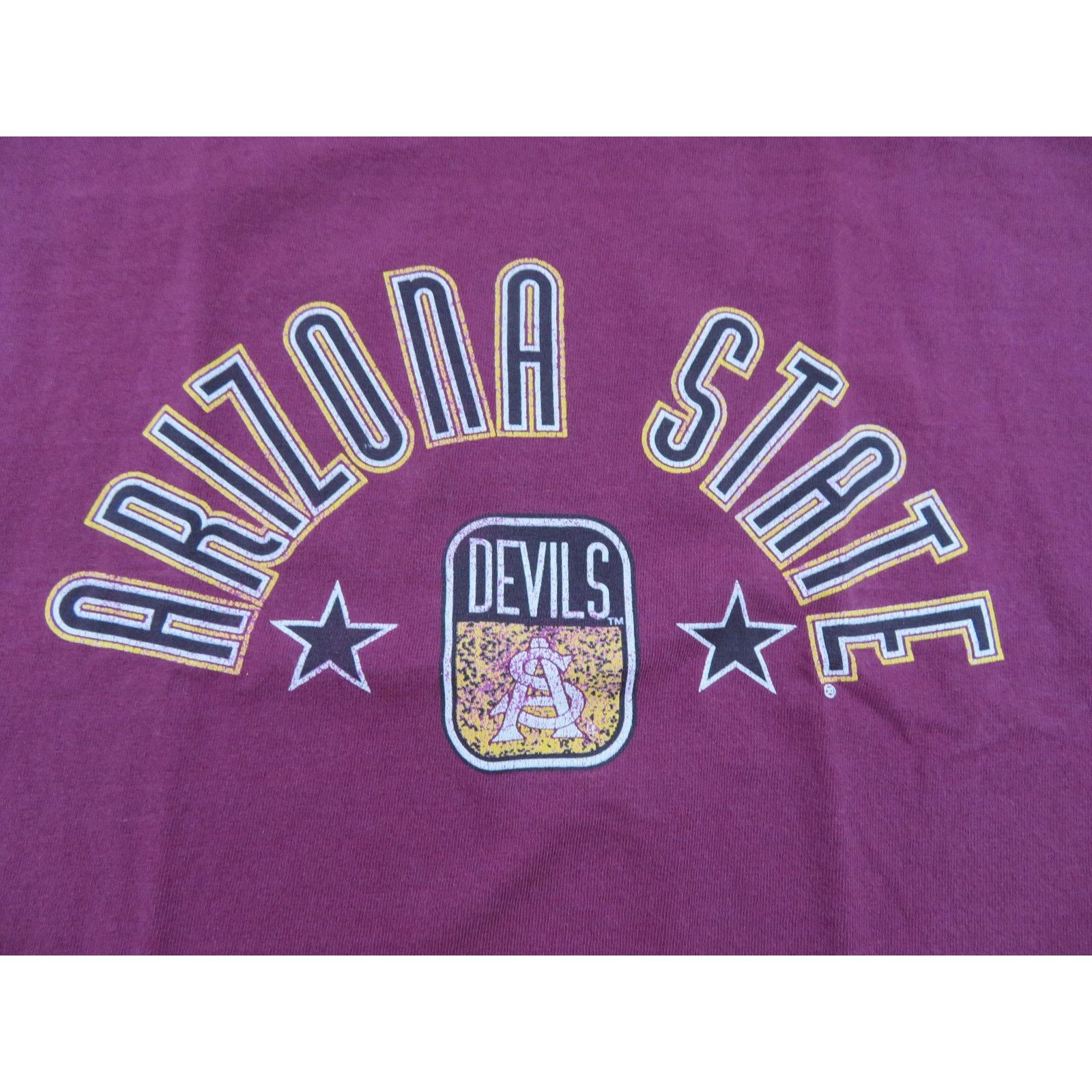 Other Arizona State University ASU Sun Devils T-Shirt Maroon L Y2K Size US L / EU 52-54 / 3 - 2 Thumbnail