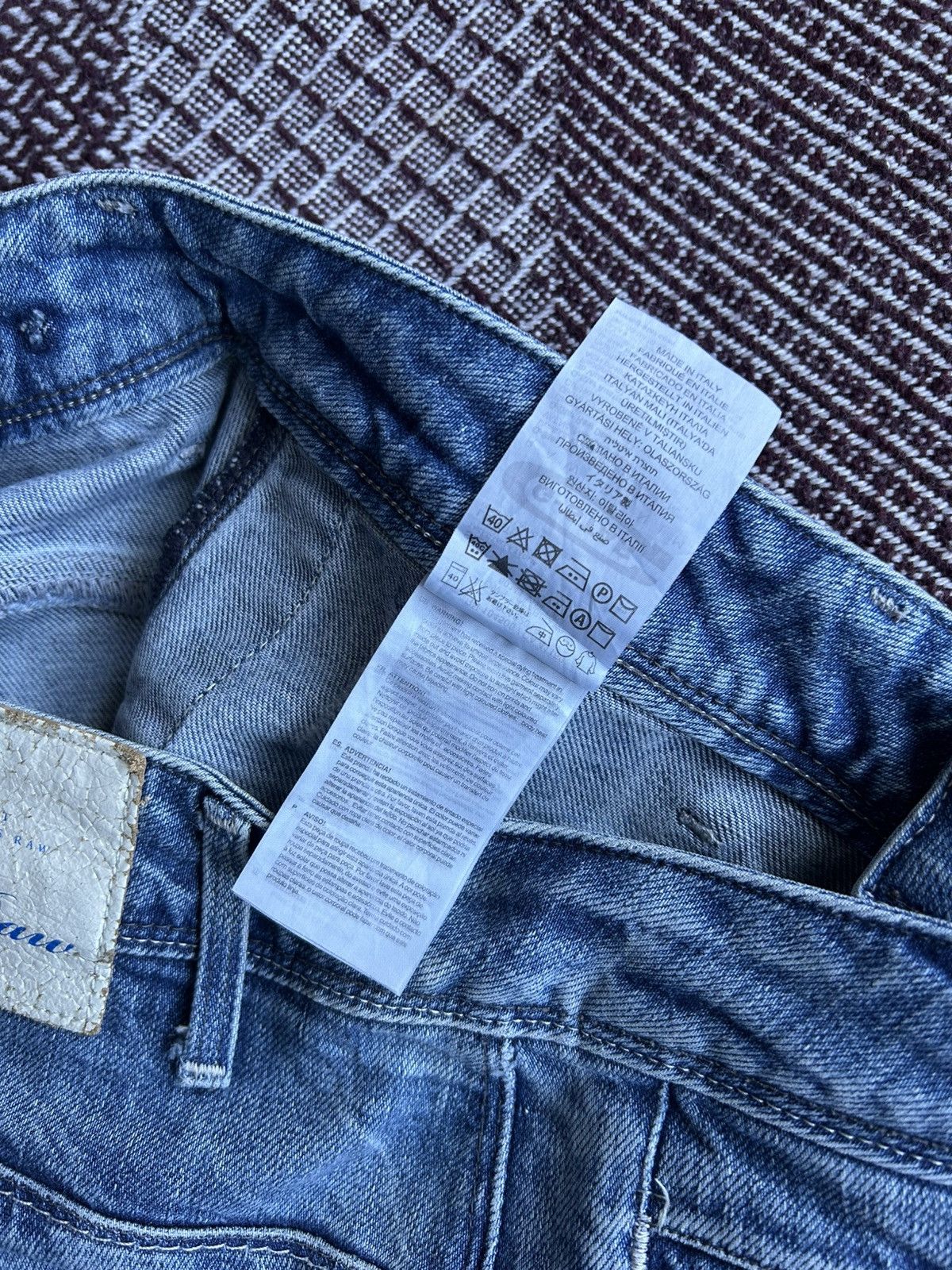 G-Star × Vintage Vintage G-star Raw Low Tapered Denim Distressed Jeans Sz 28 Size US 28 / EU 44 - 8 Thumbnail