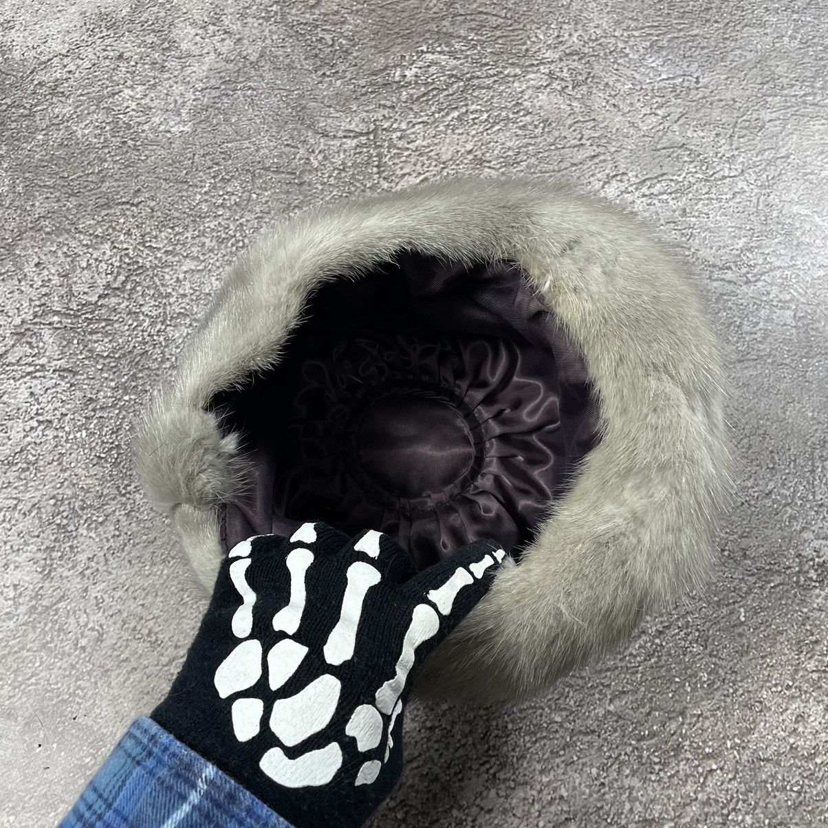 Japanese Brand Vintage Y2K Furry Alt Fuzzy Beanie Ushanka Mohair Uzi Vert Size ONE SIZE - 4 Thumbnail