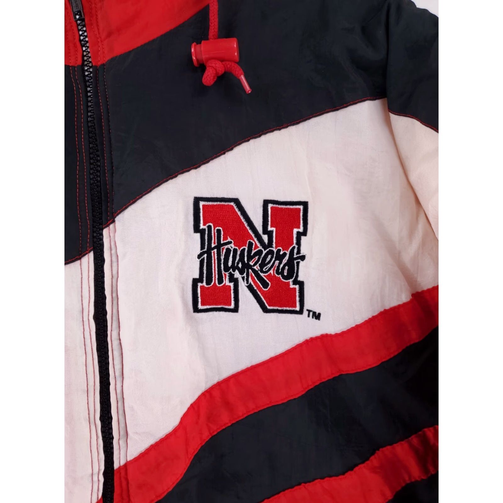 Logo 7 VINTAGE Logo 7 VTG 90s Nebraska Cornhuskers Hooded Spellout Full Zip Jacket Mens XXXL Jacket Size US XXL / EU 58 / 5 - 2 Thumbnail
