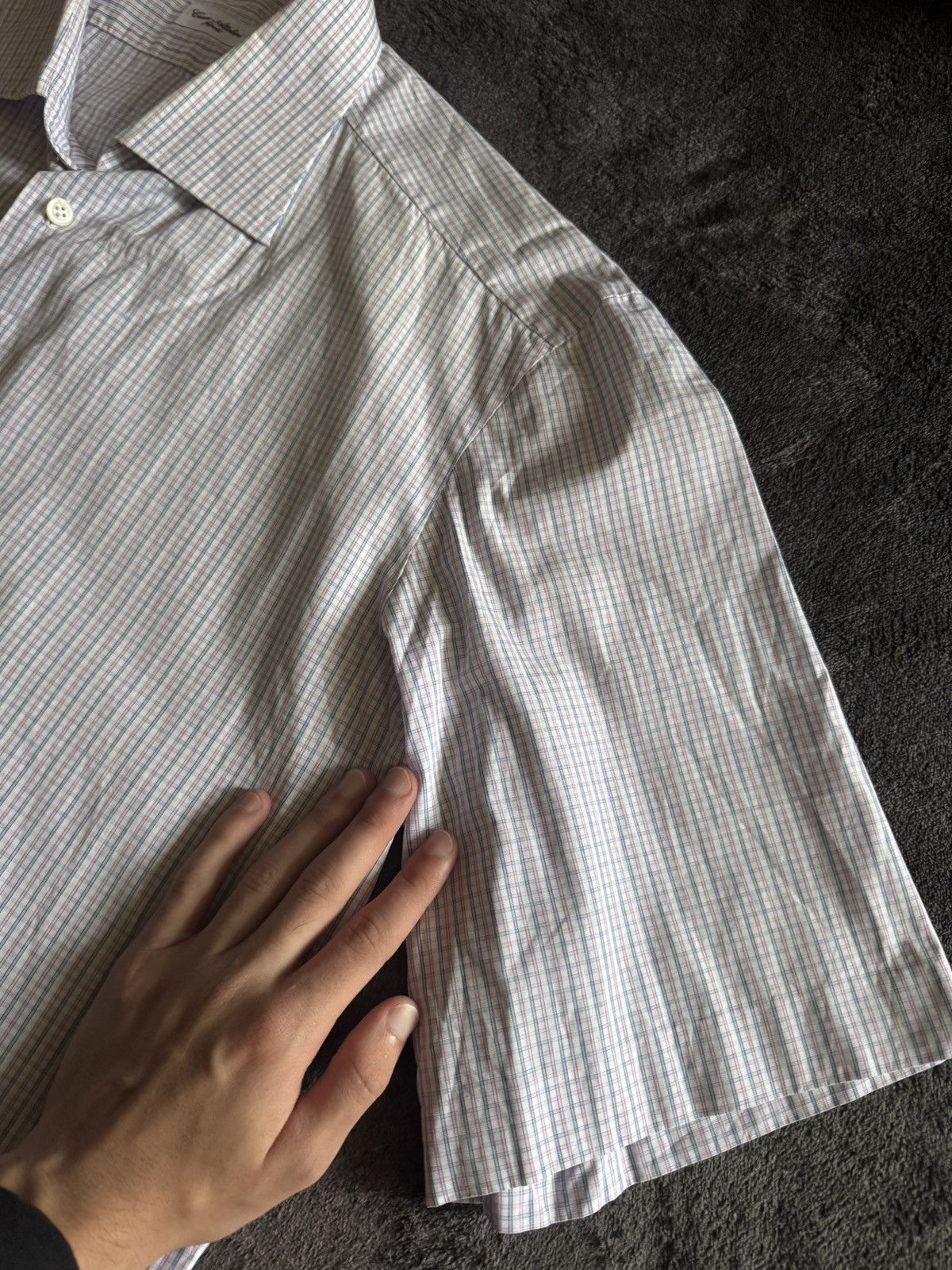 Cesare Attolini Casare Attolini Napoli shirt sleevless cotton Size US M / EU 48-50 / 2 - 5 Thumbnail