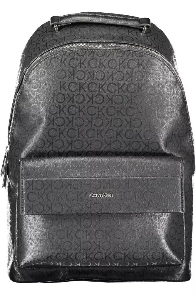 Calvin Klein Black Polyester Men Men's Backpack Size ONE SIZE - 1 Thumbnail