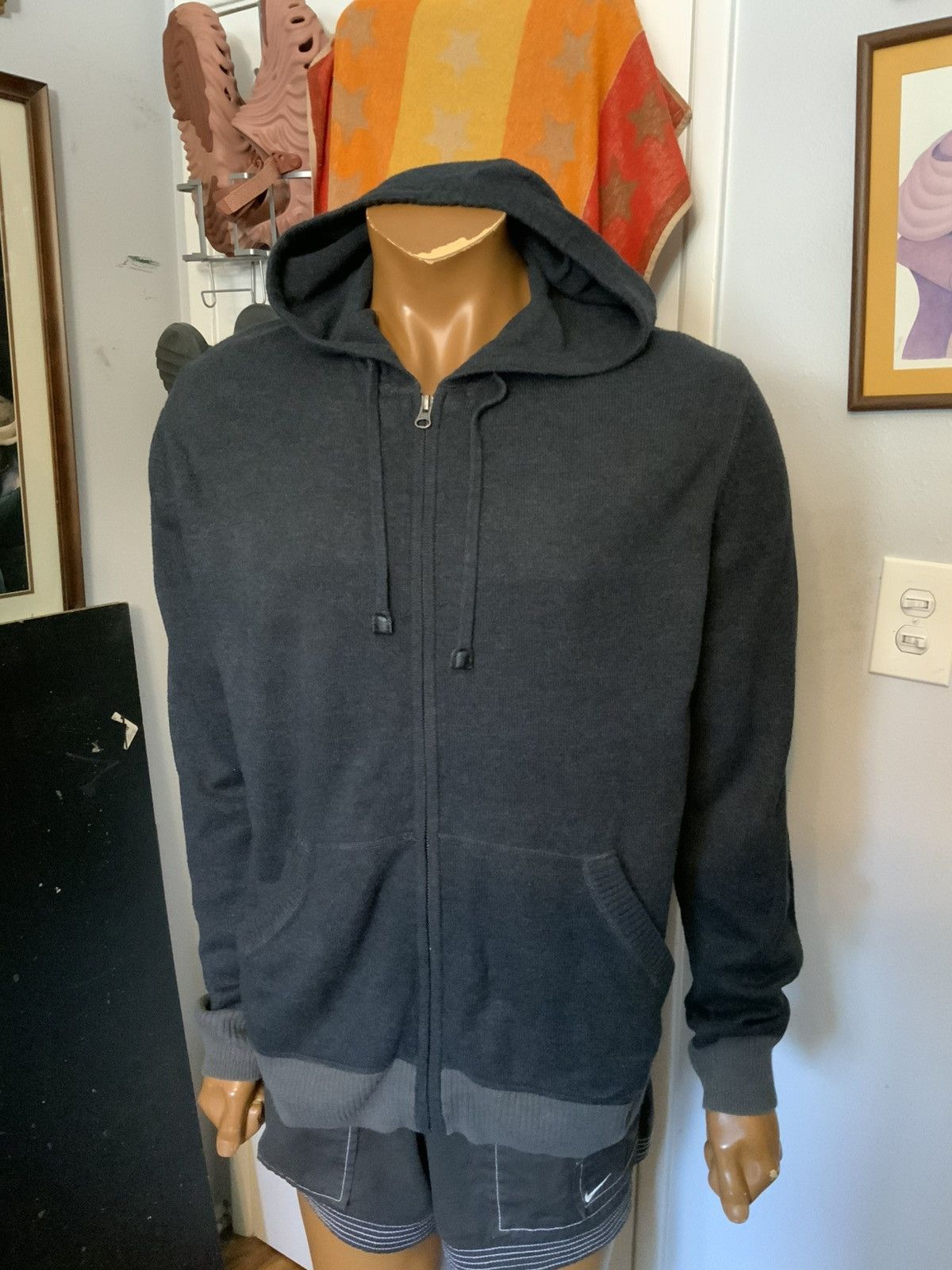 Oakley Oakley Charcoal Grey Knit Full Zip Hooded Sweater Jacket Size US L / EU 52-54 / 3 - 7 Thumbnail
