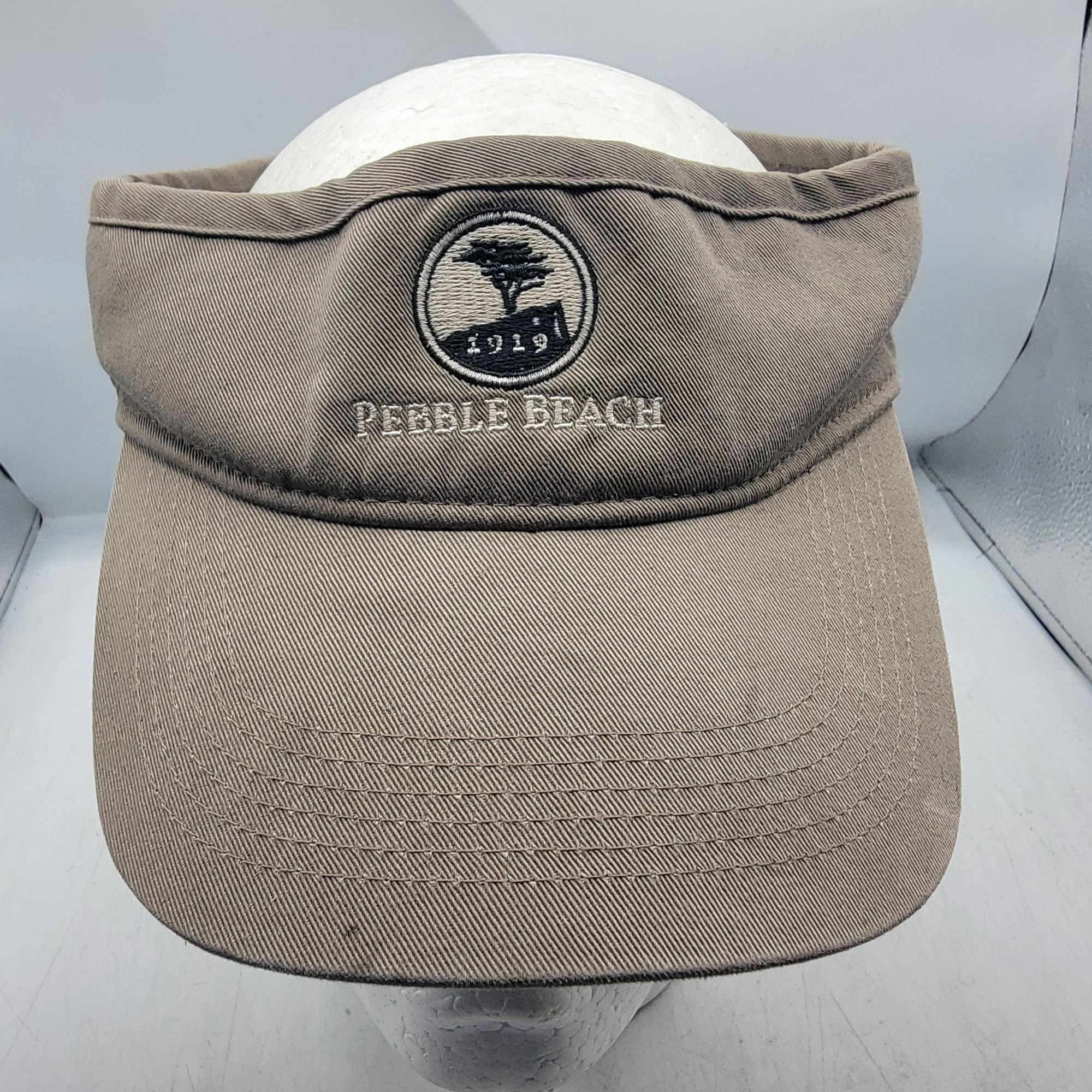 Other Pebble Beach Gray Golf Visor Hat Cap AHead Vintage Adjustabl Size ONE SIZE - 1 Thumbnail
