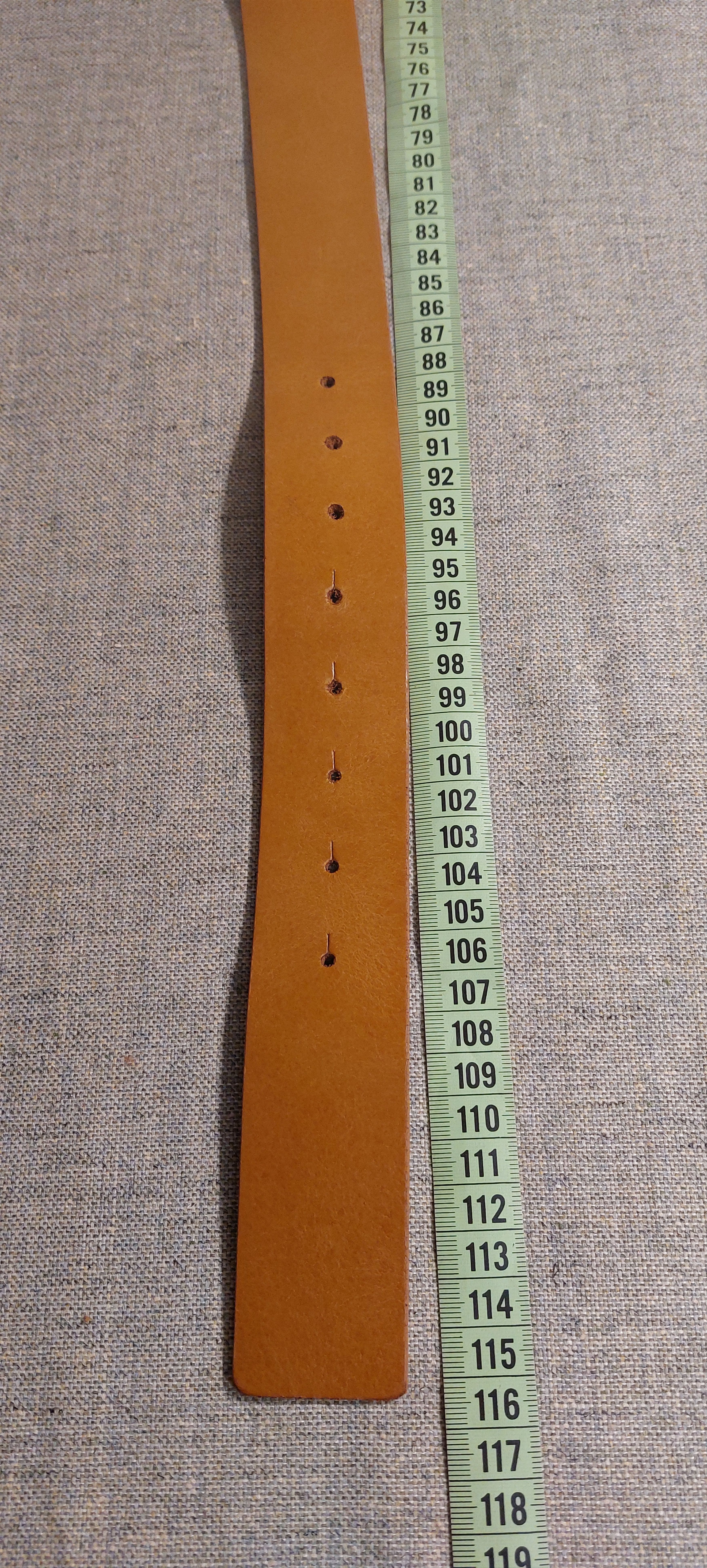Vintage Brutalist Vintage Leather Belt Heavy Cast Buckle Size ONE SIZE - 9 Thumbnail