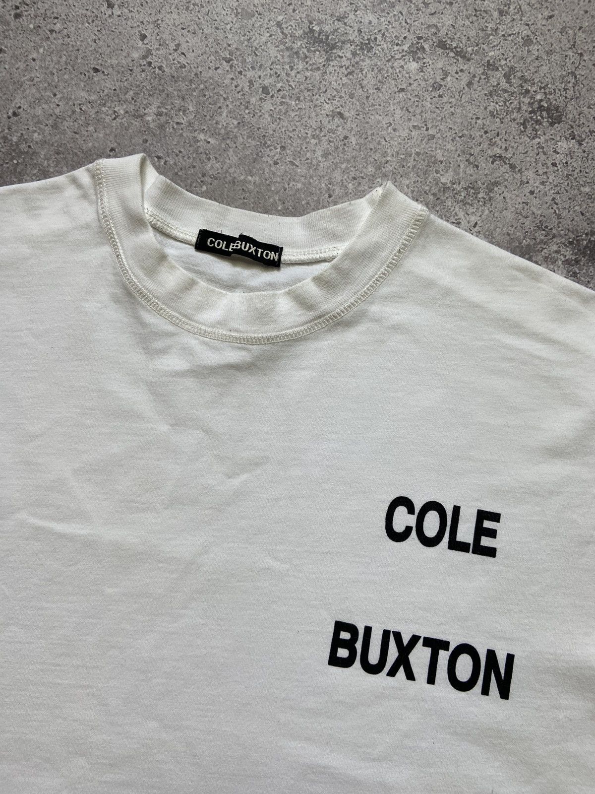 Cole Buxton Cole Buxton CB Logo Tee Shirt White Size L Size US L / EU 52-54 / 3 - 2 Thumbnail