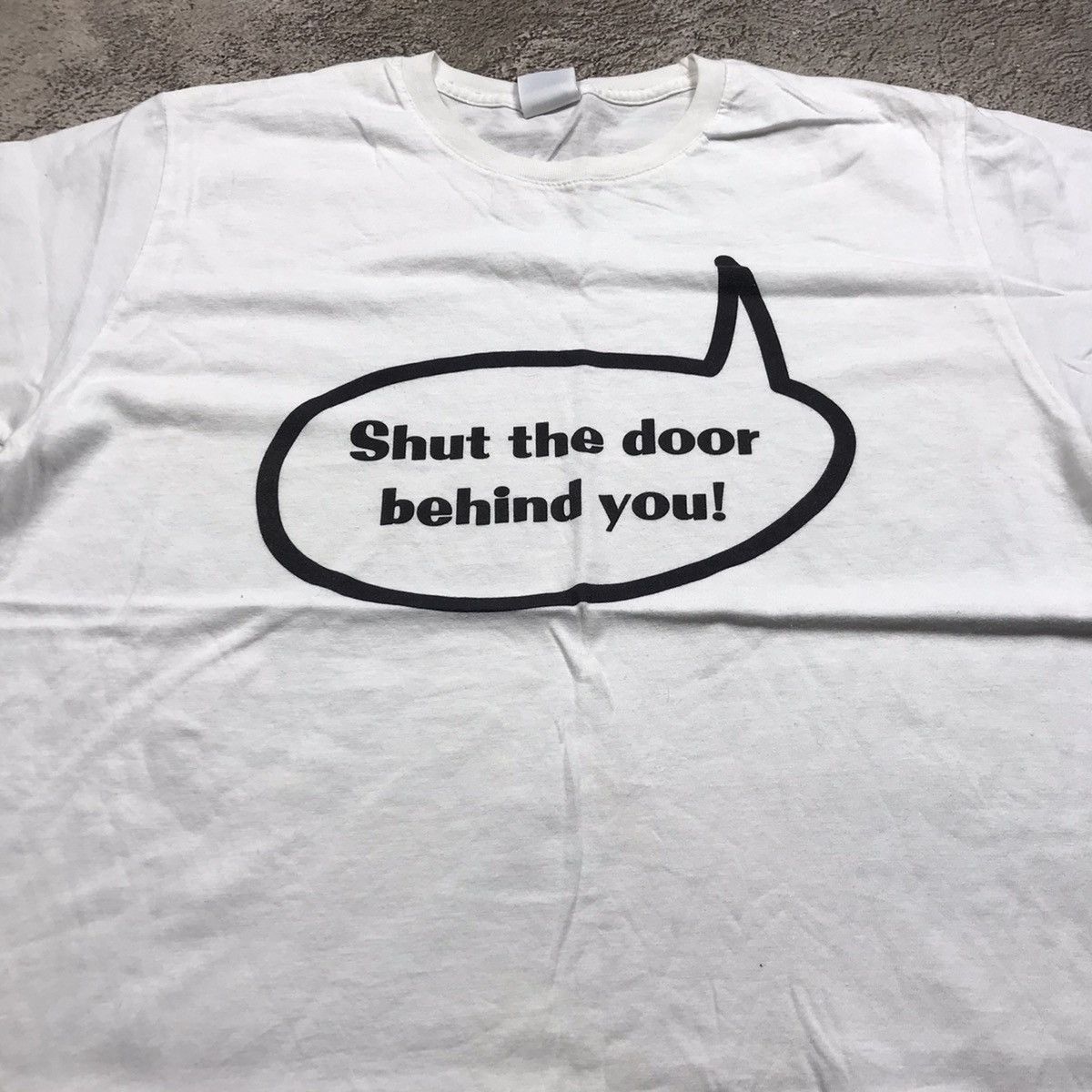 Vintage Vintage 90s Graphic Tee Funny Humor Streetwear Y2K Baggy S Size US S / EU 44-46 / 1 - 3 Thumbnail
