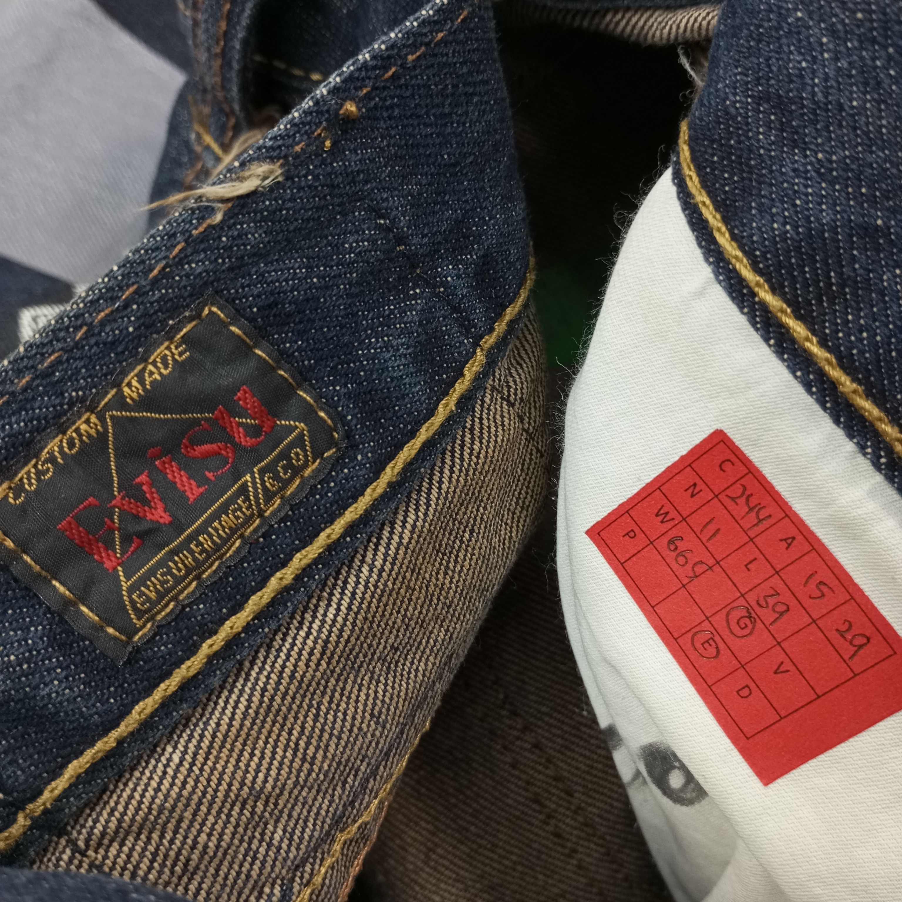 Japanese Brand Vintage Evisu Japanese Brand Custom Daicock Jeans c244n11 Size US 30 / EU 46 - 14 Thumbnail