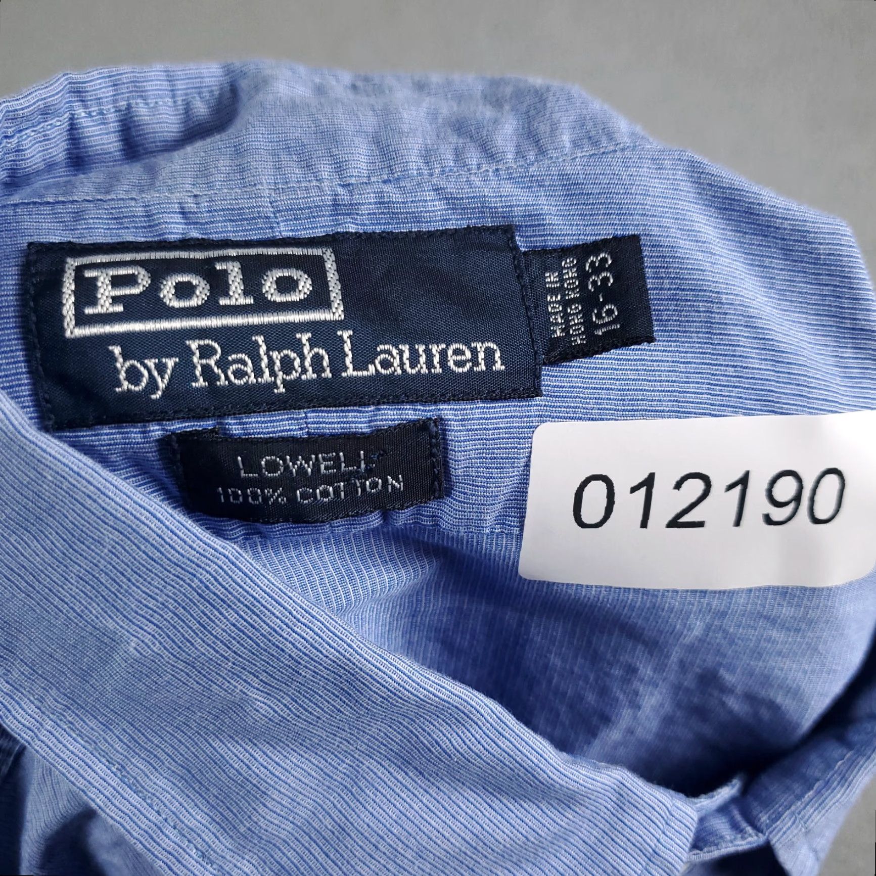 Ralph Lauren Ralph Lauren Lowell Dress Shirt - 16 Blue Striped Long Sleeve Button-Down Shirt Men Adult Regular 100% Cotton Vintage: No Size 42R - 6 Thumbnail