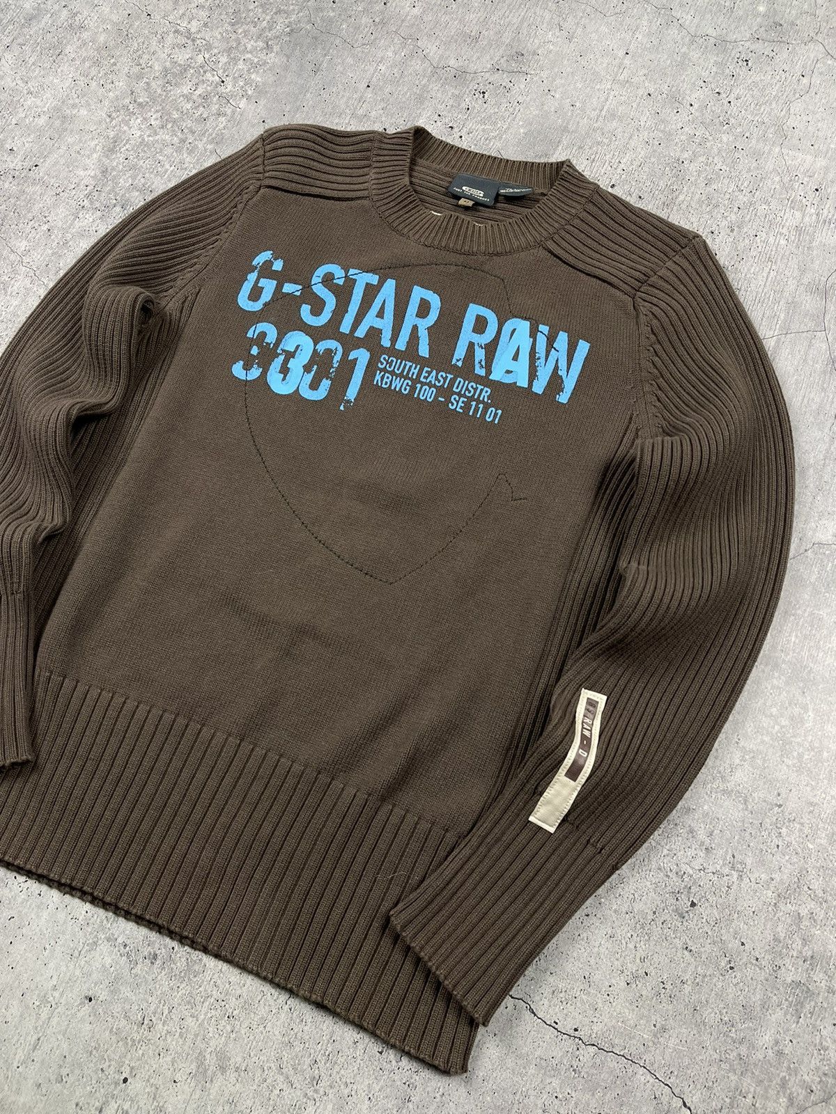 G-Star × Vintage Avant Garde G Star Raw Vintage Knitted Sweater Size M Size US M / EU 48-50 / 2 - 4 Thumbnail