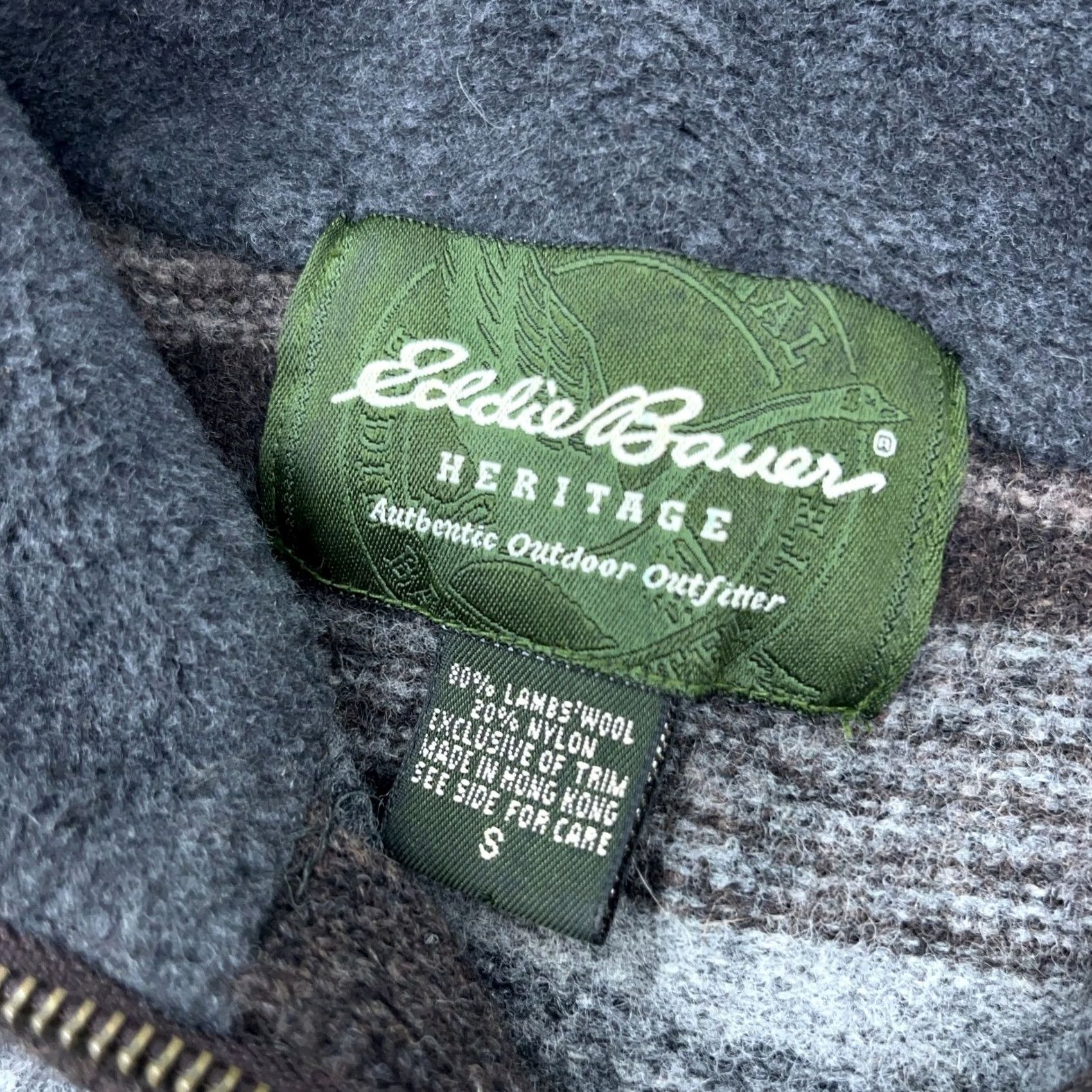 Eddie Bauer Eddie Bauer Sweater Men S Brown Pullover Wool Knit Mock Neck Elbow Patch Classic Striped Regular Fit Vintage: No Size US S / EU 44-46 / 1 - 4 Thumbnail