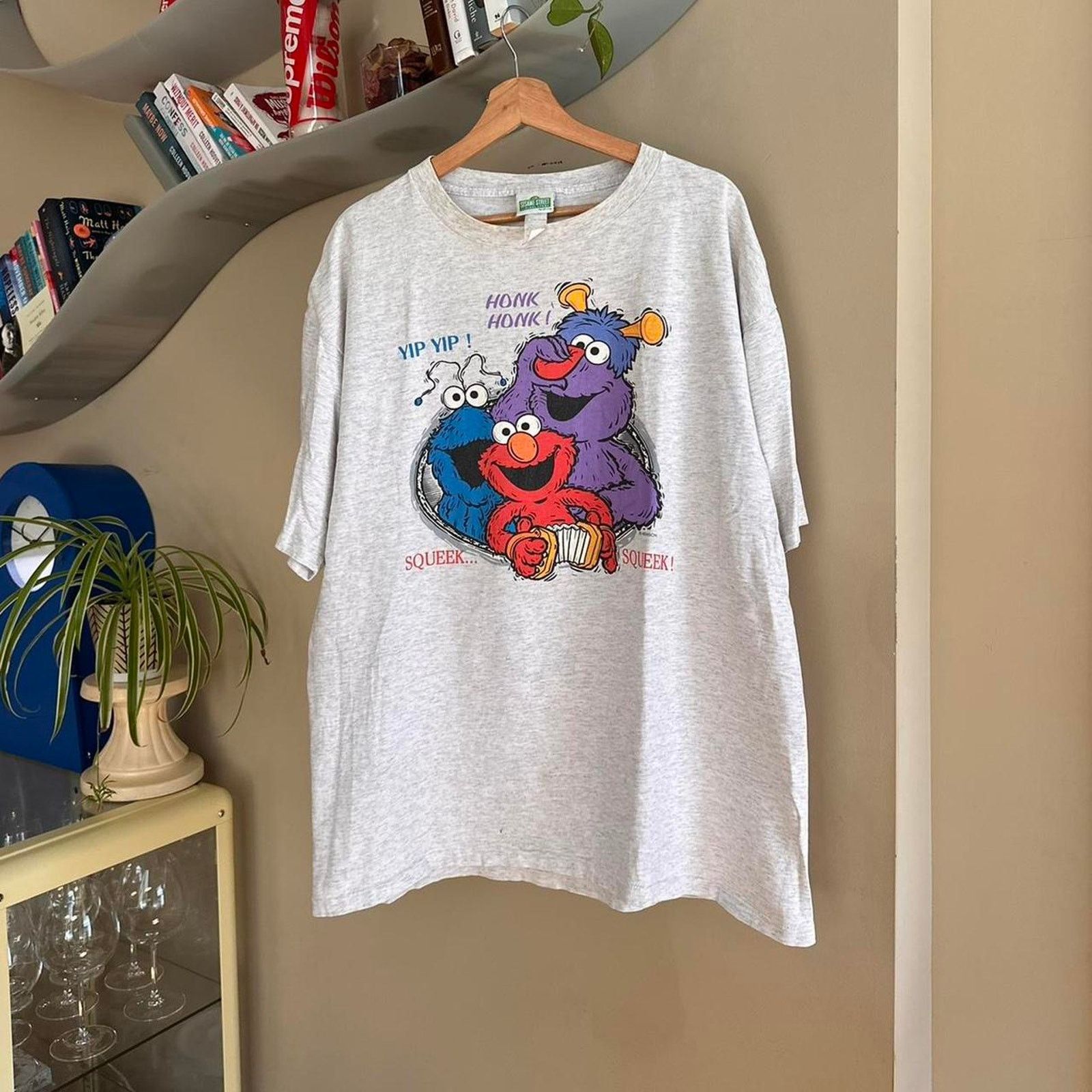 Vintage Vintage Sesame Street Elmo Muppets Shirt Size US XL / EU 56 / 4 - 1 Thumbnail