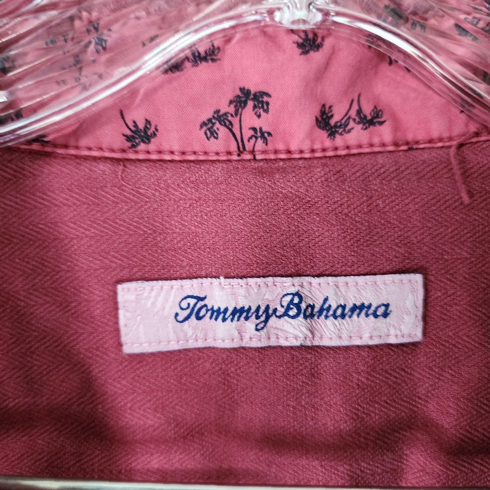 Tommy Bahama VINTAGE Tommy Bahama Shirt Mens Red Long Sleeve Button-Up Size L Size US L / EU 52-54 / 3 - 4 Thumbnail