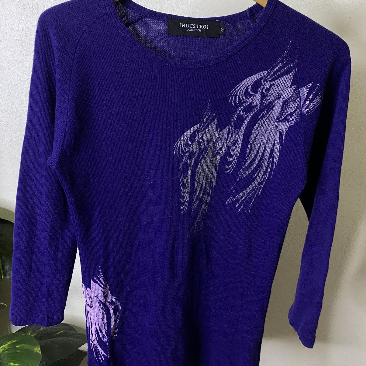 If Six Was Nine Nuestro Affliction Japanese Cyber Gothic Punk LS T Shirt Size S / US 4 / IT 40 - 2 Thumbnail