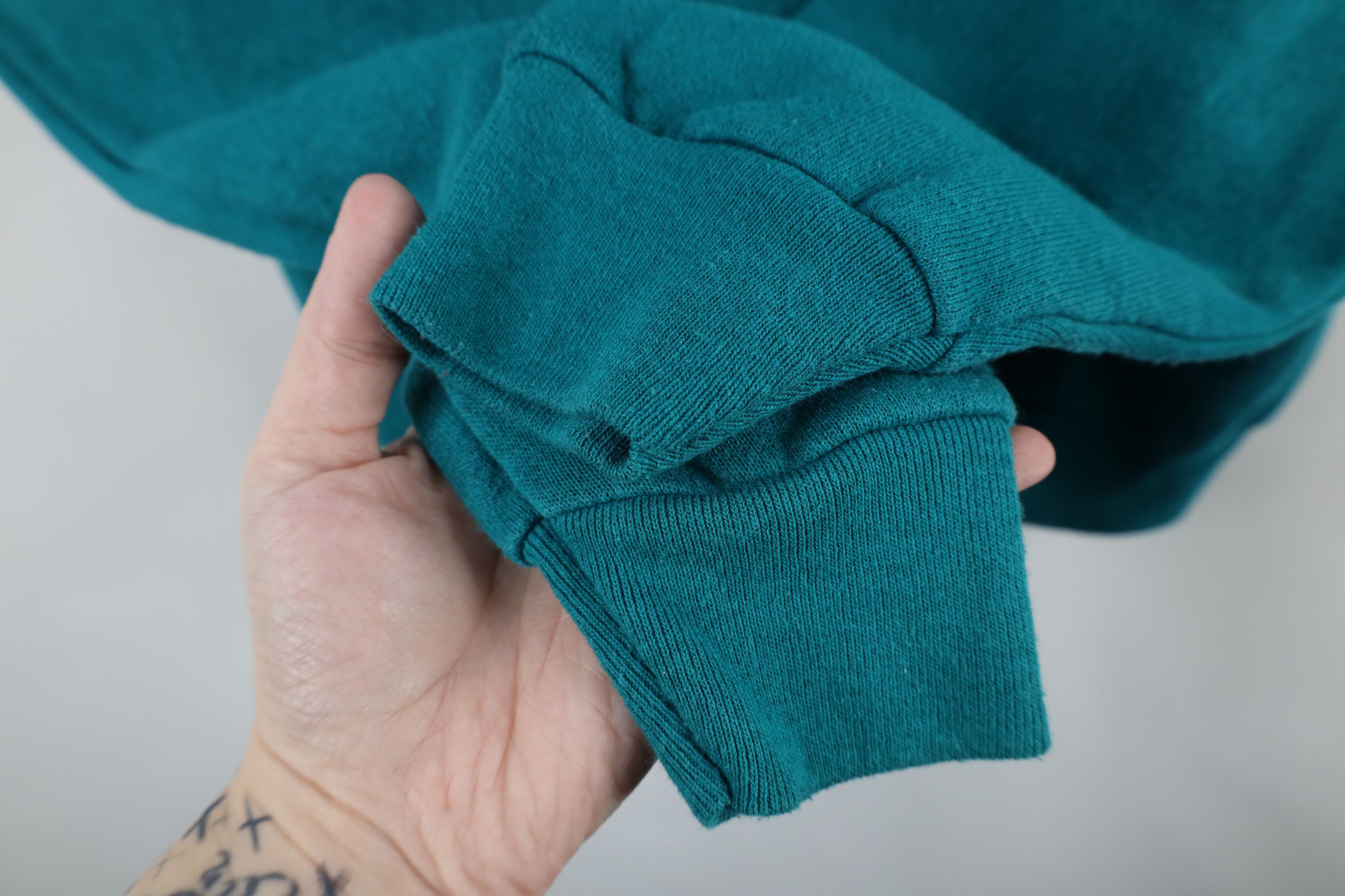 Vintage Vintage 80s 90s Streetwear Crewneck Sweatshirt Teal USA Size US M / EU 48-50 / 2 - 7 Thumbnail