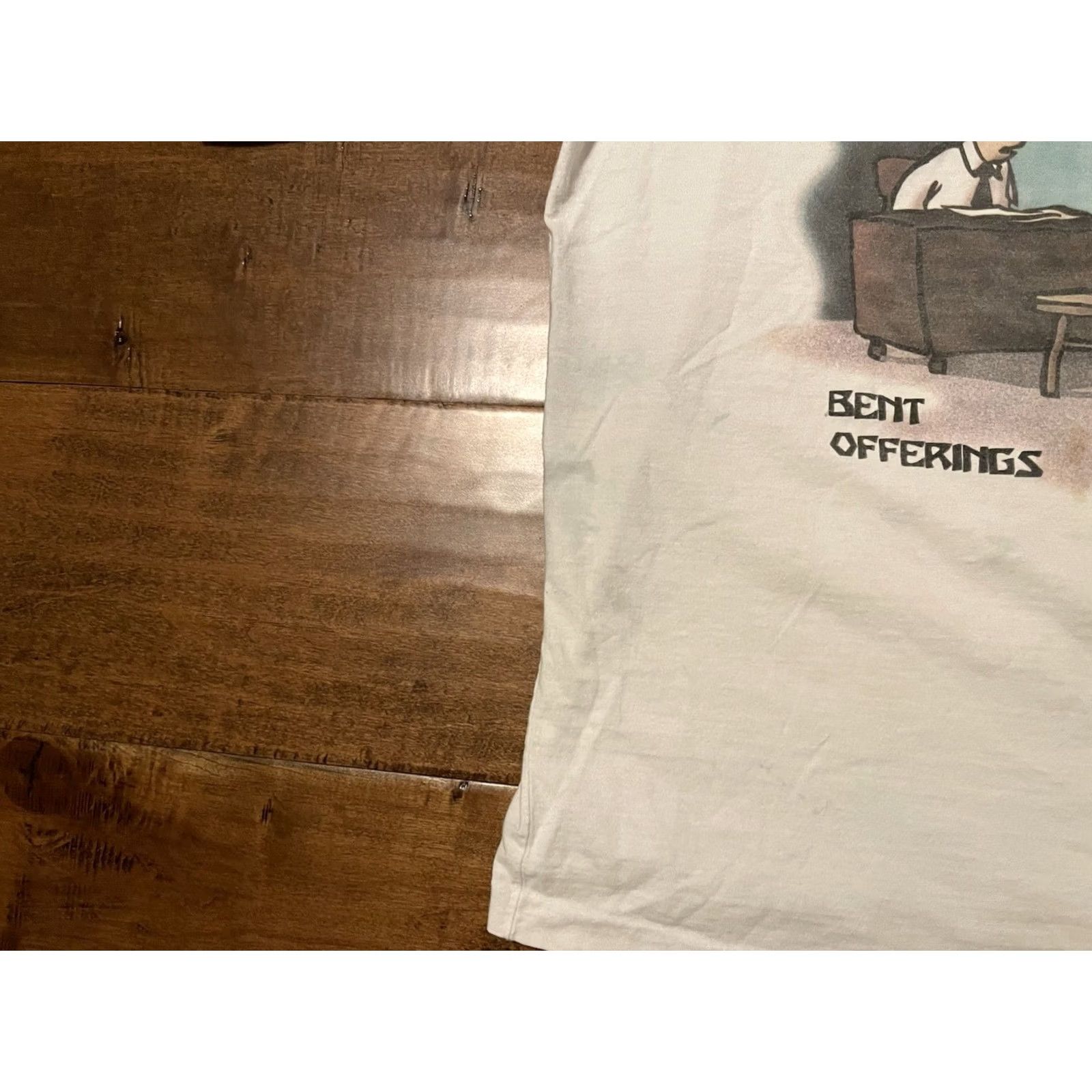 Vintage VINTAGE Don Addis Bent Offerings IRS Accountant Novelty T-Shirt Adult L White 100% Cotton Culture Studio Regular Mens Short Sleeve Crew Neck 1996 Size US L / EU 52-54 / 3 - 5 Thumbnail