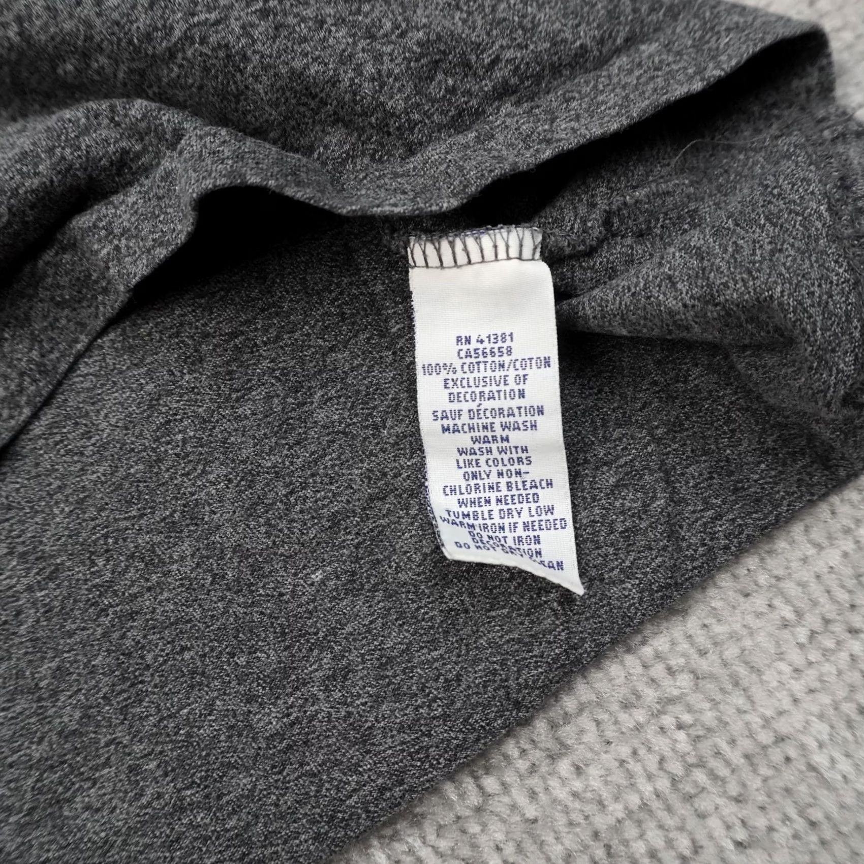 Polo Ralph Lauren Polo Ralph Lauren Mens Large Gray T-Shirt Short Sleeve Crew Neck Logo Cotton Regular Fit Size US L / EU 52-54 / 3 - 6 Thumbnail
