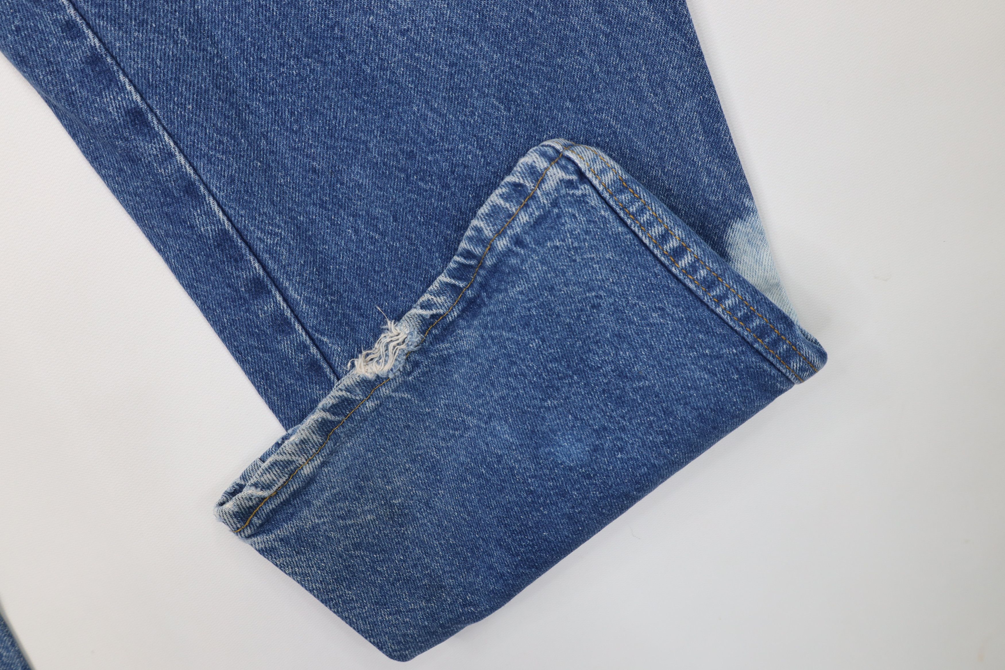 Vintage Vintage 70s 80s Streetwear Wide Leg Denim Jeans Blue USA Size US 38 / EU 54 - 5 Thumbnail