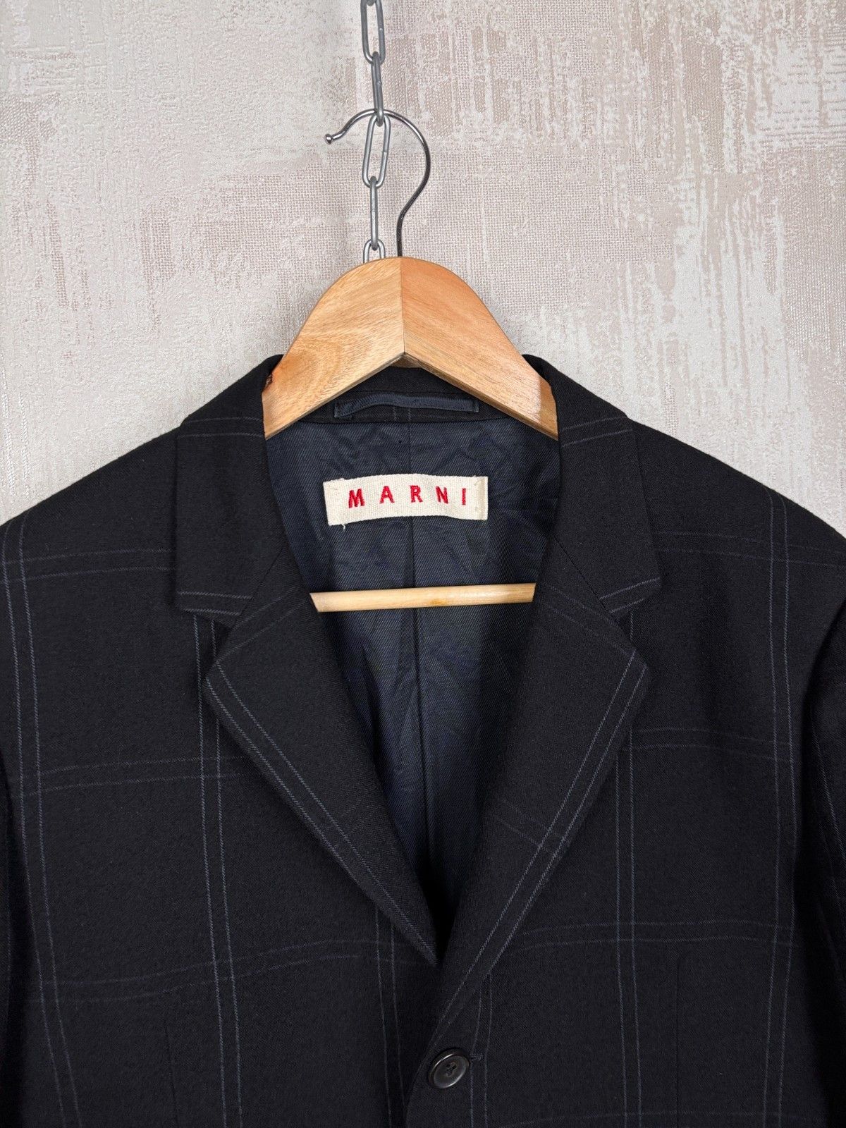 Marni Marni Check Wool Blazer Size EU 48 US/UK 38 Size 38R - 4 Thumbnail